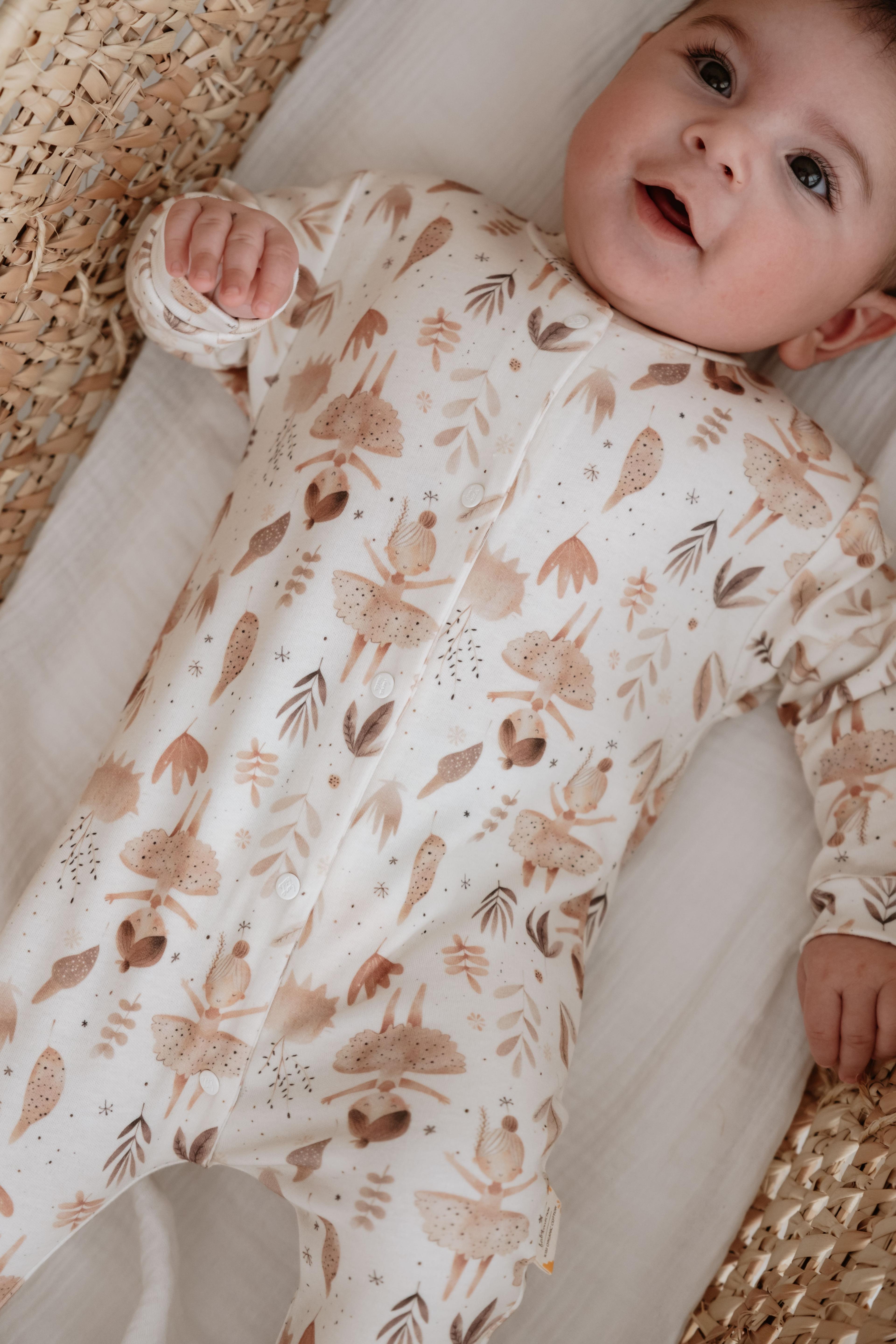 %100 Organik Pamuk Bebek Tulum - Fairytale