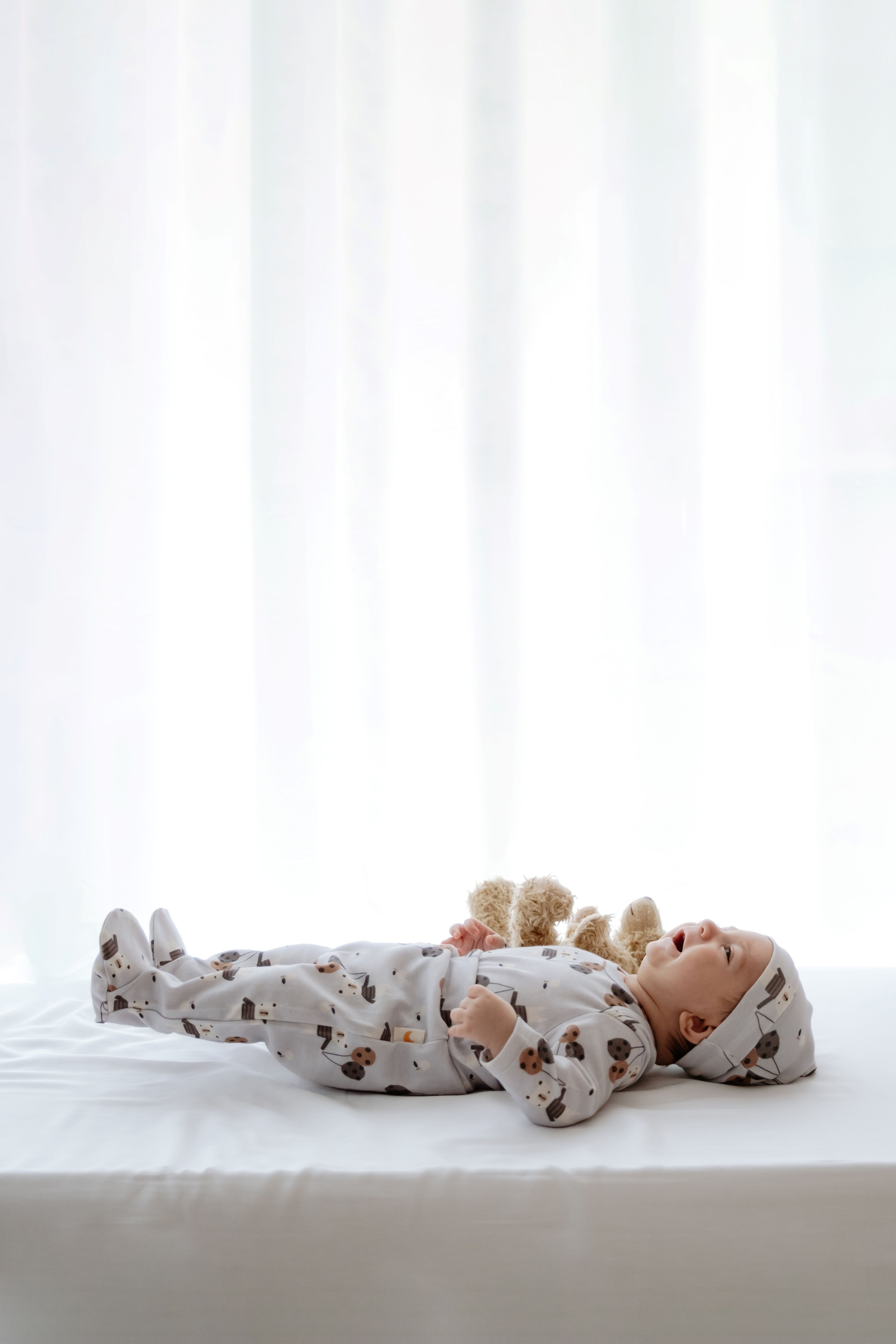 %100 Organik Pamuk Zıbın Takımı - Teddy Bear