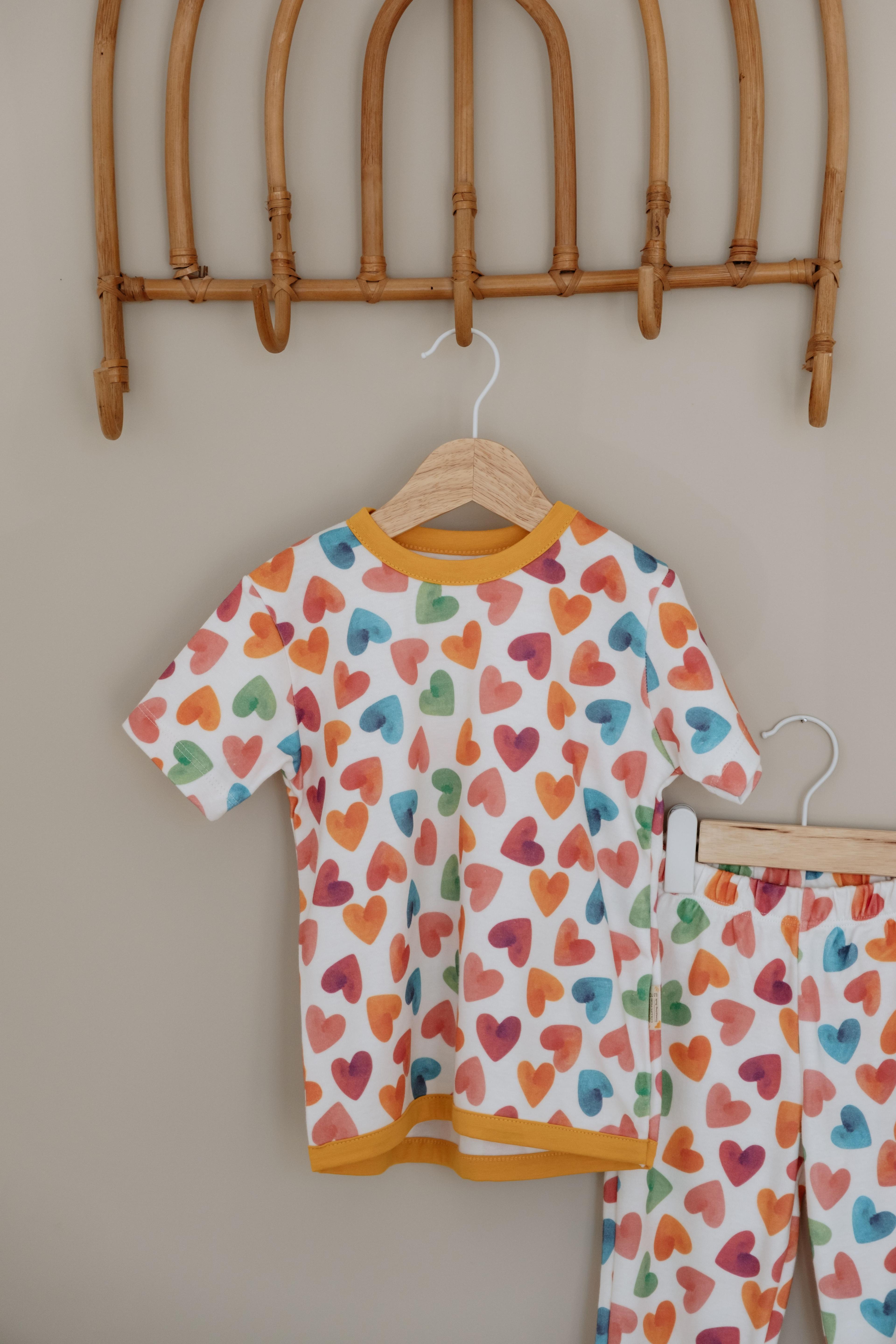 0.3 TOG Yazlık Pijama Takımı - Cute Hearts
