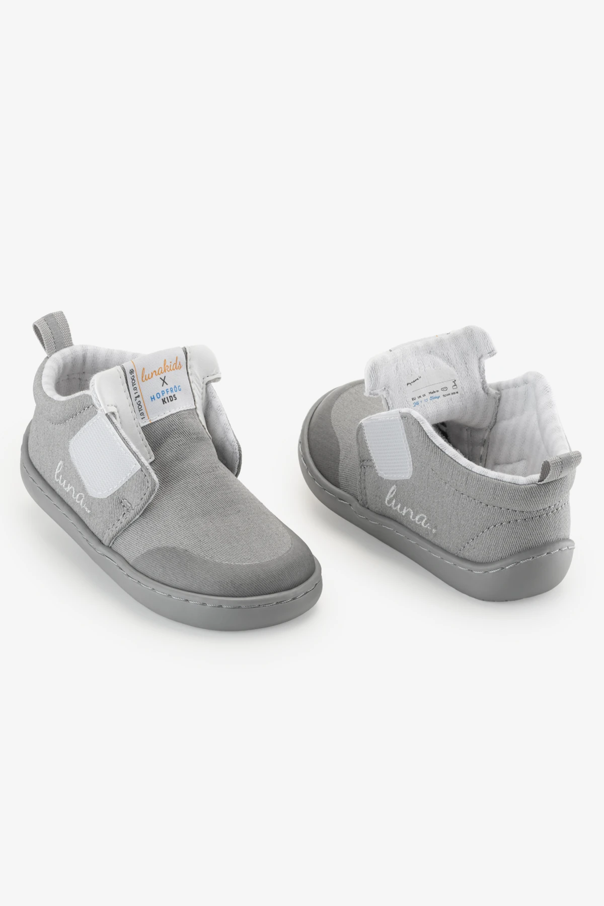 “SINIRLI ÖN SİPARİŞ” ⁠lunakids Lunicon 1.0 TOG Masal Grisi Barefoot Çocuk Ayakkabısı by Hopfrög Kids