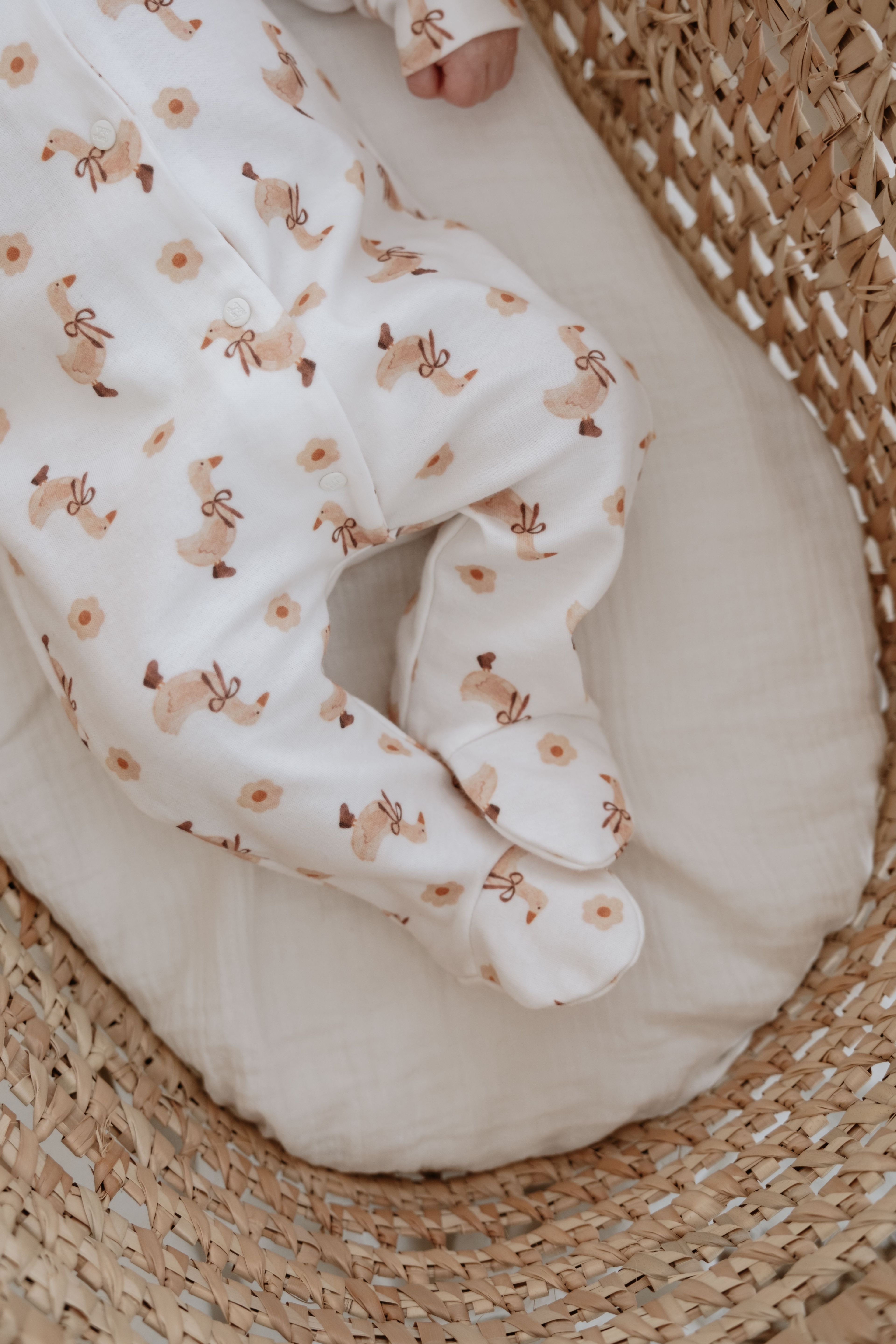 %100 Organik Pamuk Bebek Tulum - Goose