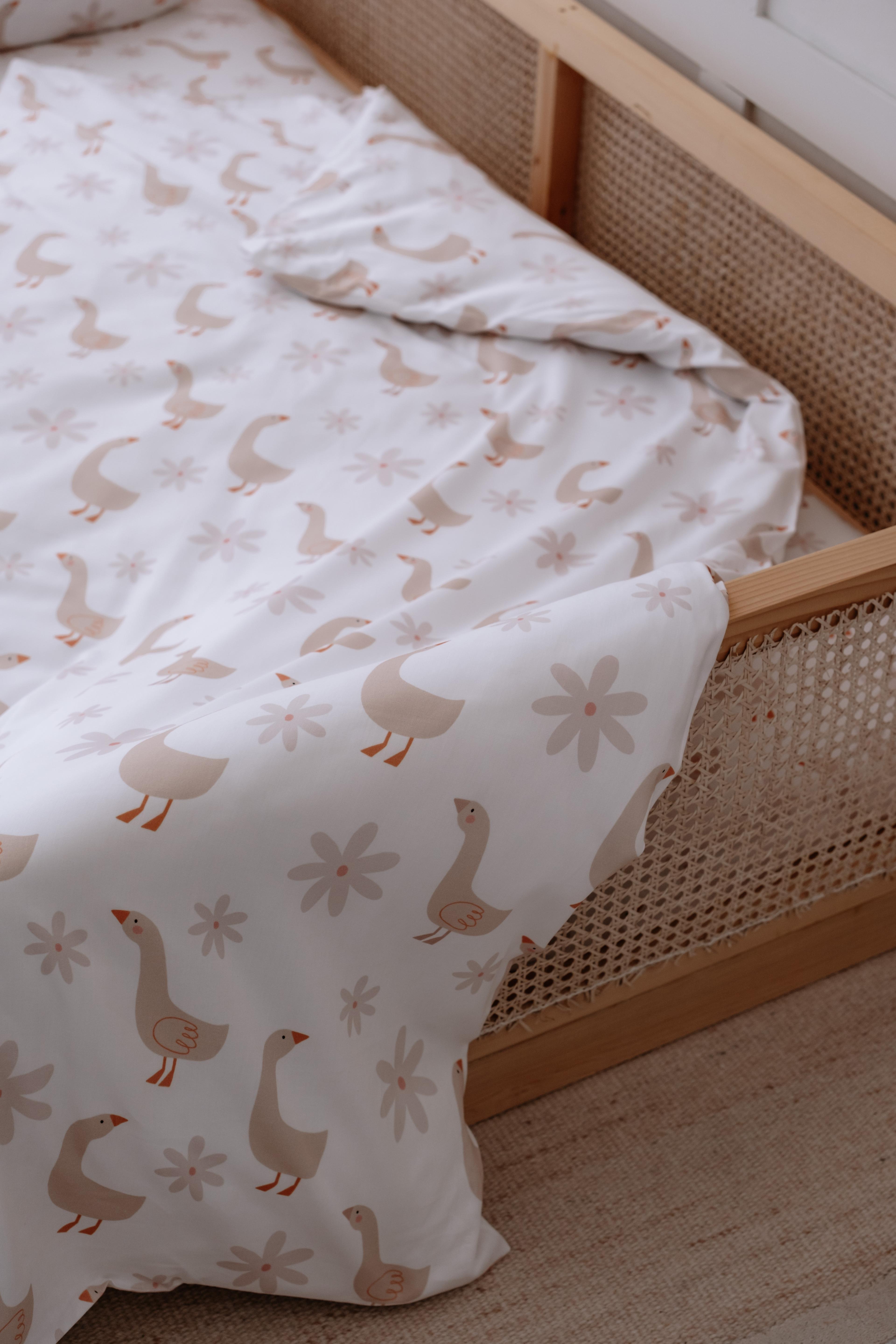 Goosey - Organik Pamuk Saten Montessori Nevresim Seti