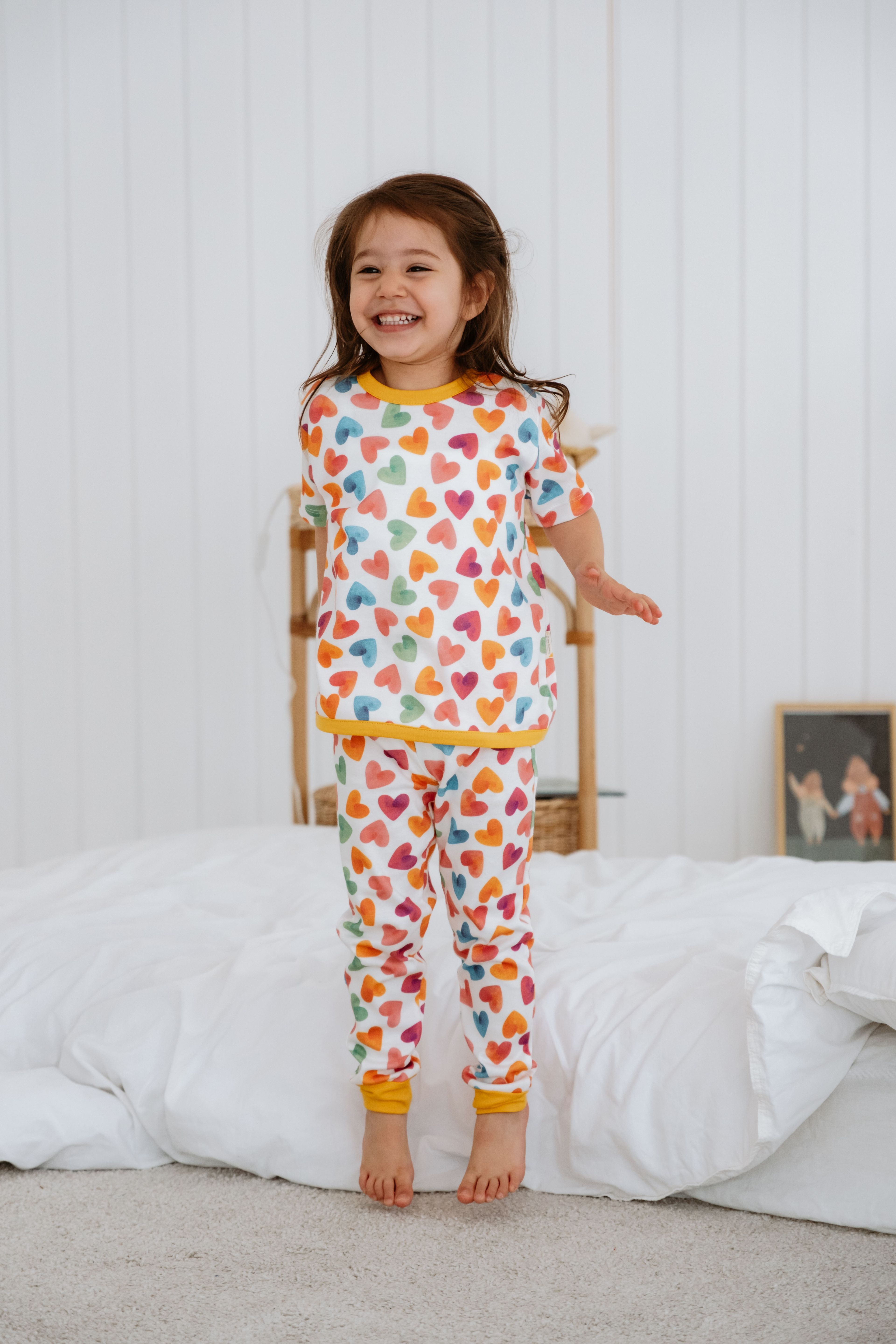 0.3 TOG Yazlık Pijama Takımı - Cute Hearts