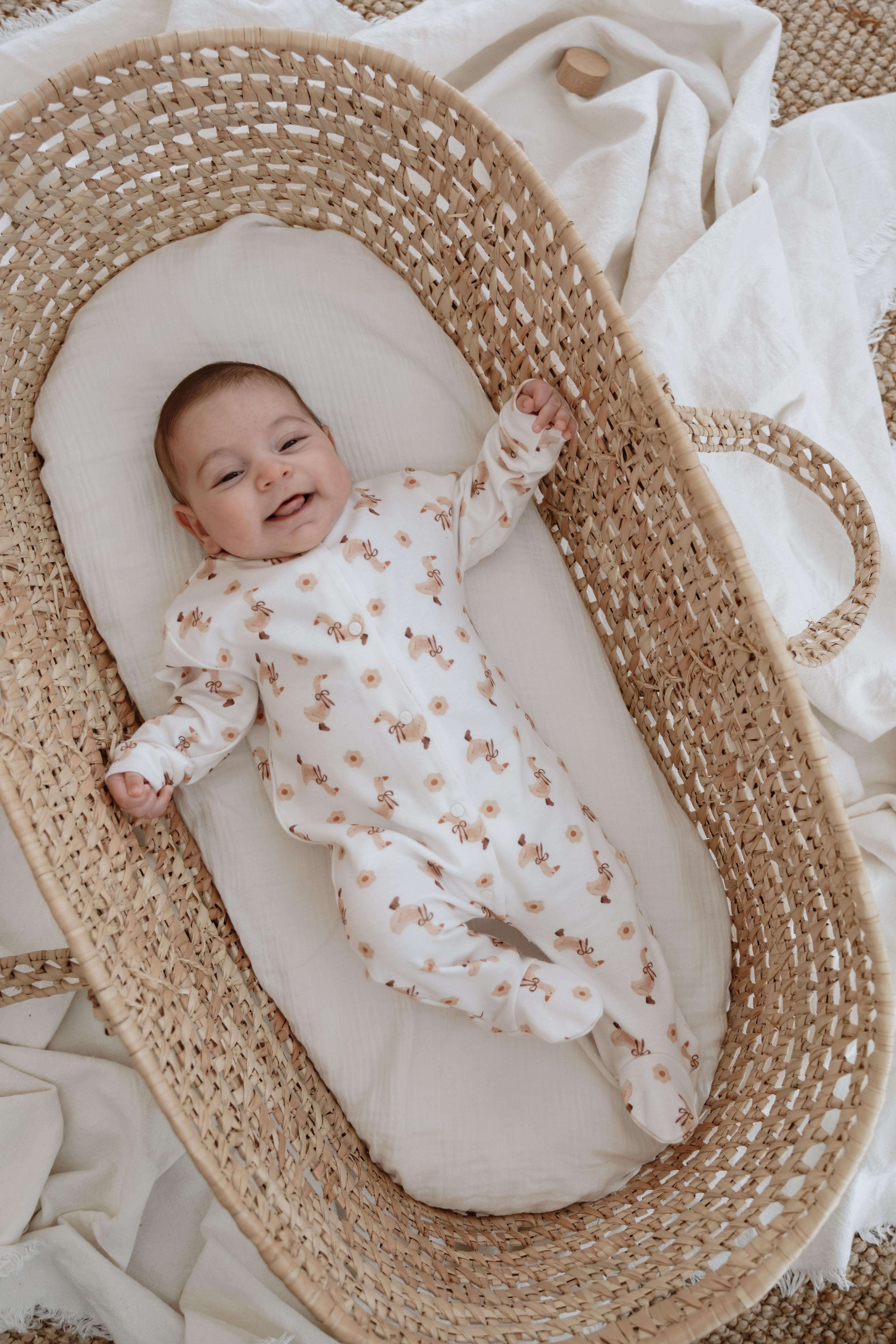 %100 Organik Pamuk Bebek Tulum - Goose