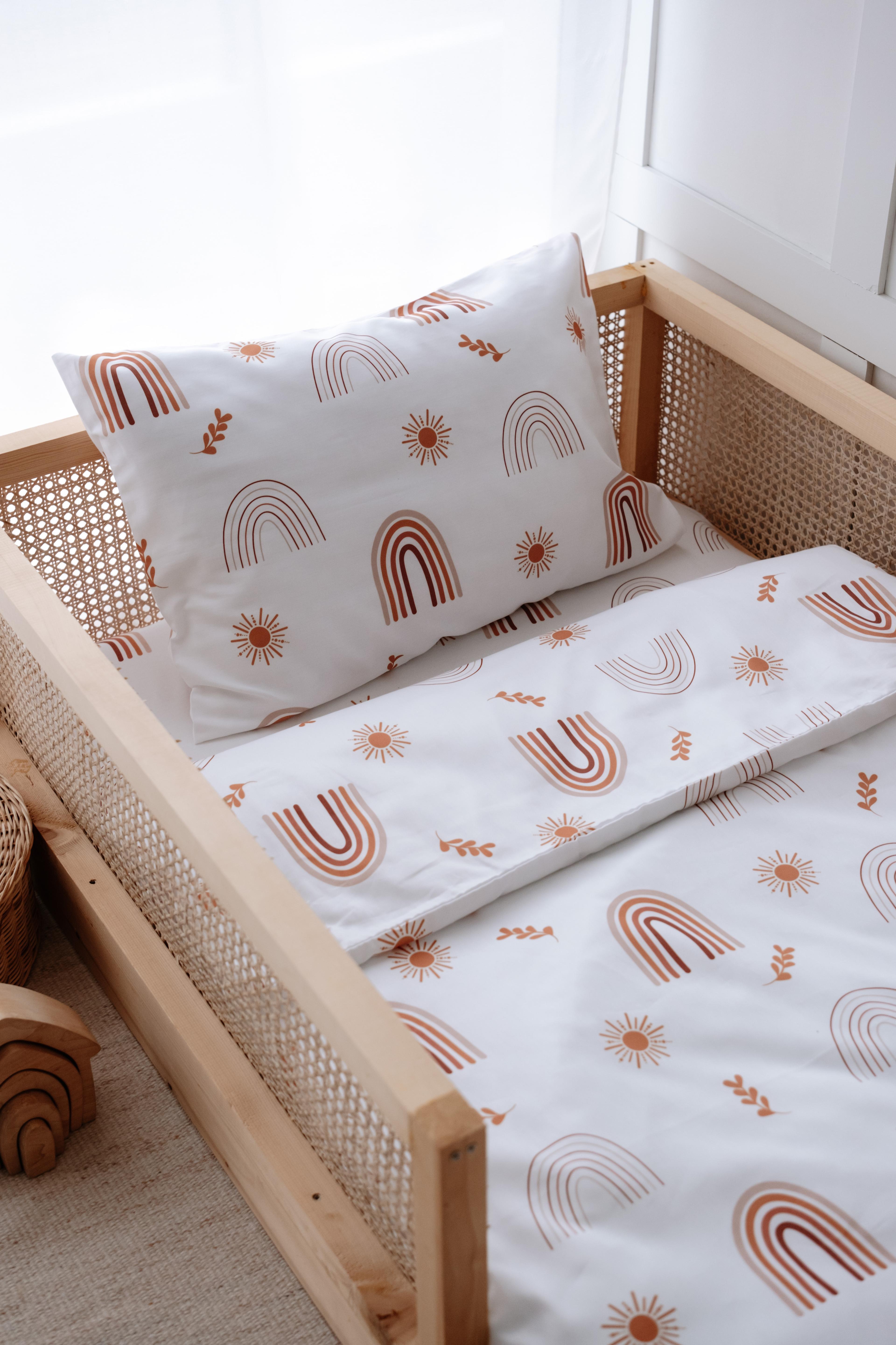 SummerSun - Organik Pamuk Saten Montessori Nevresim Seti