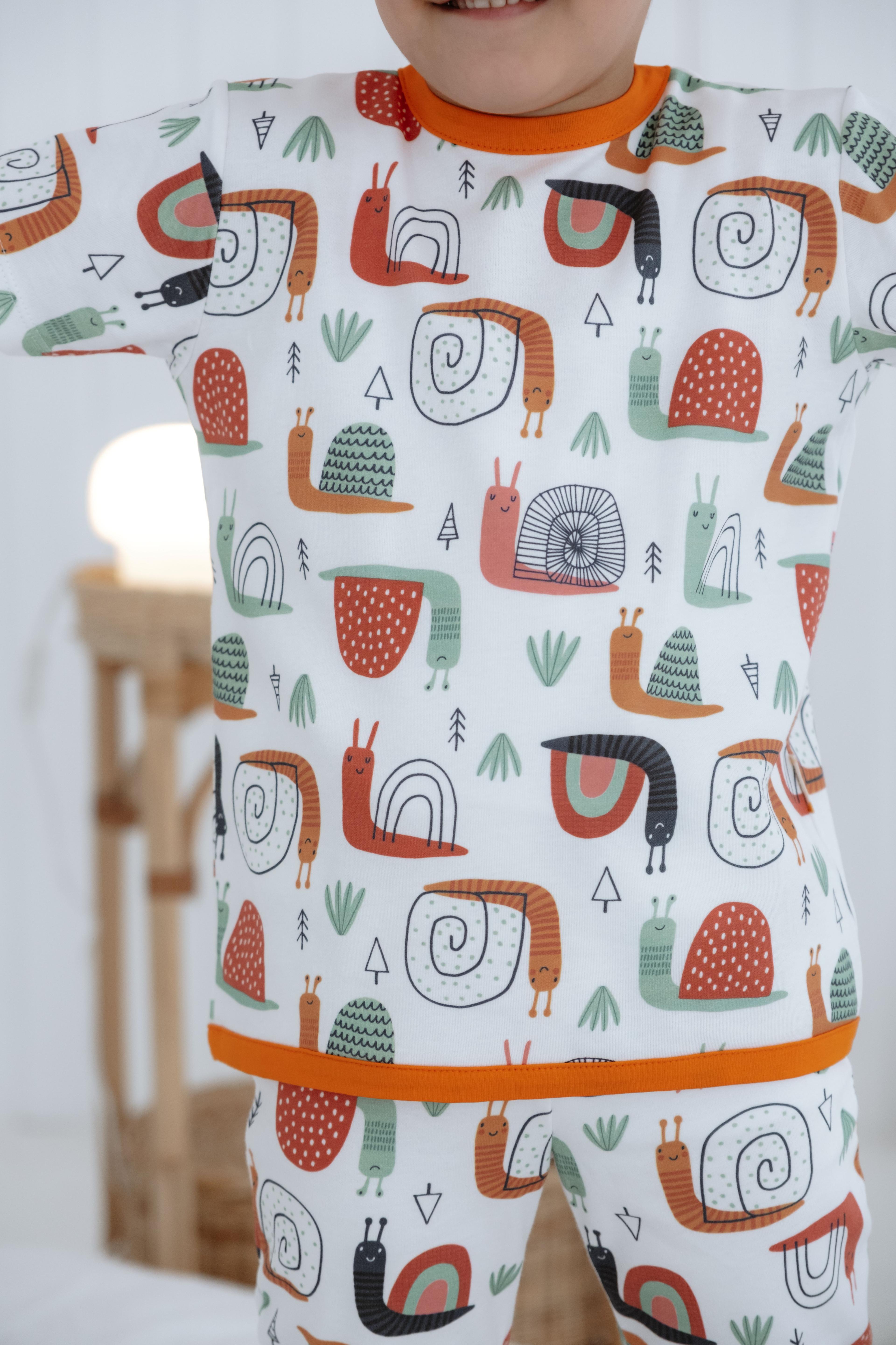 0.3 TOG Yazlık Pijama Takımı - Snails