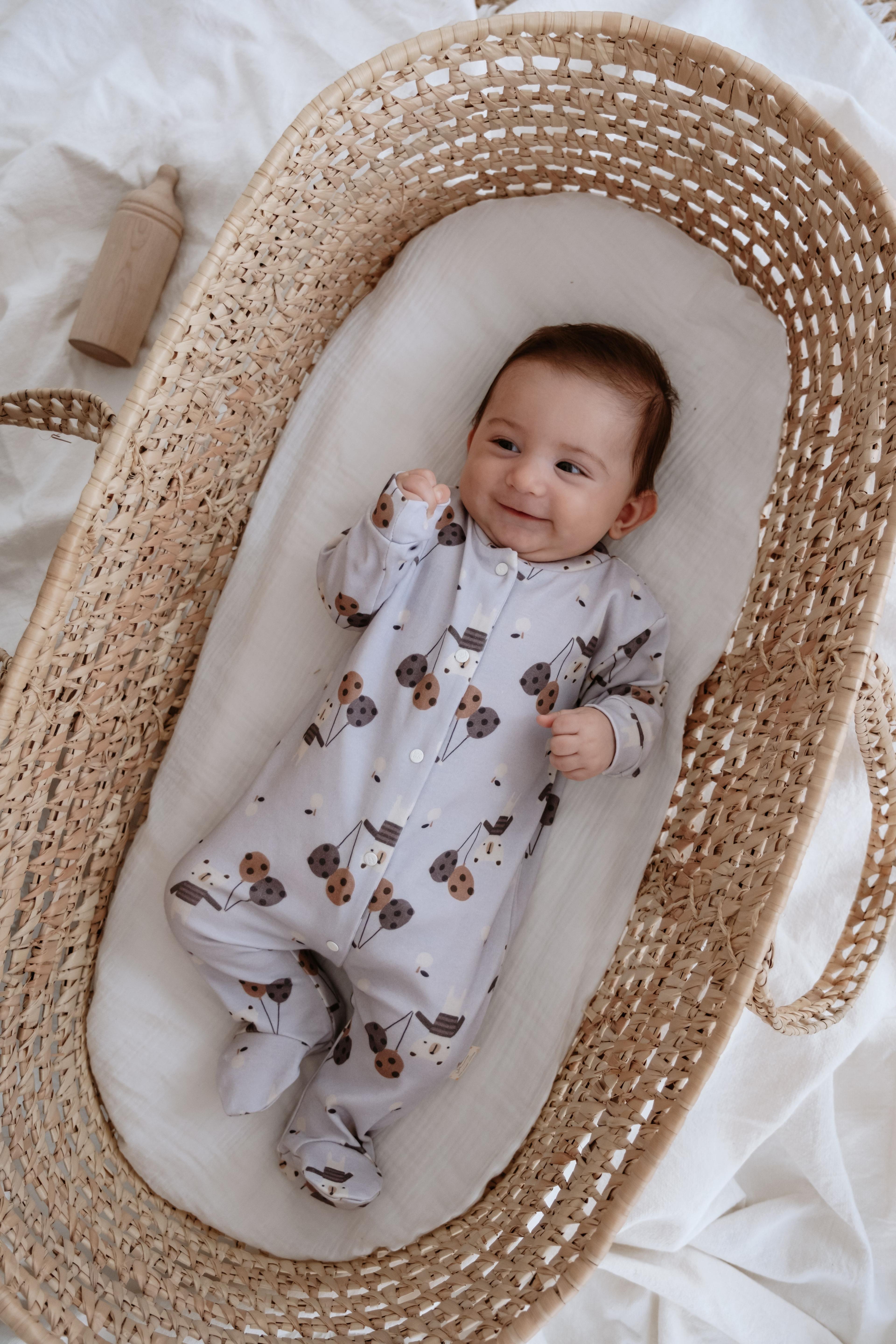 %100 Organik Pamuk Bebek Tulum - Teddy Bear