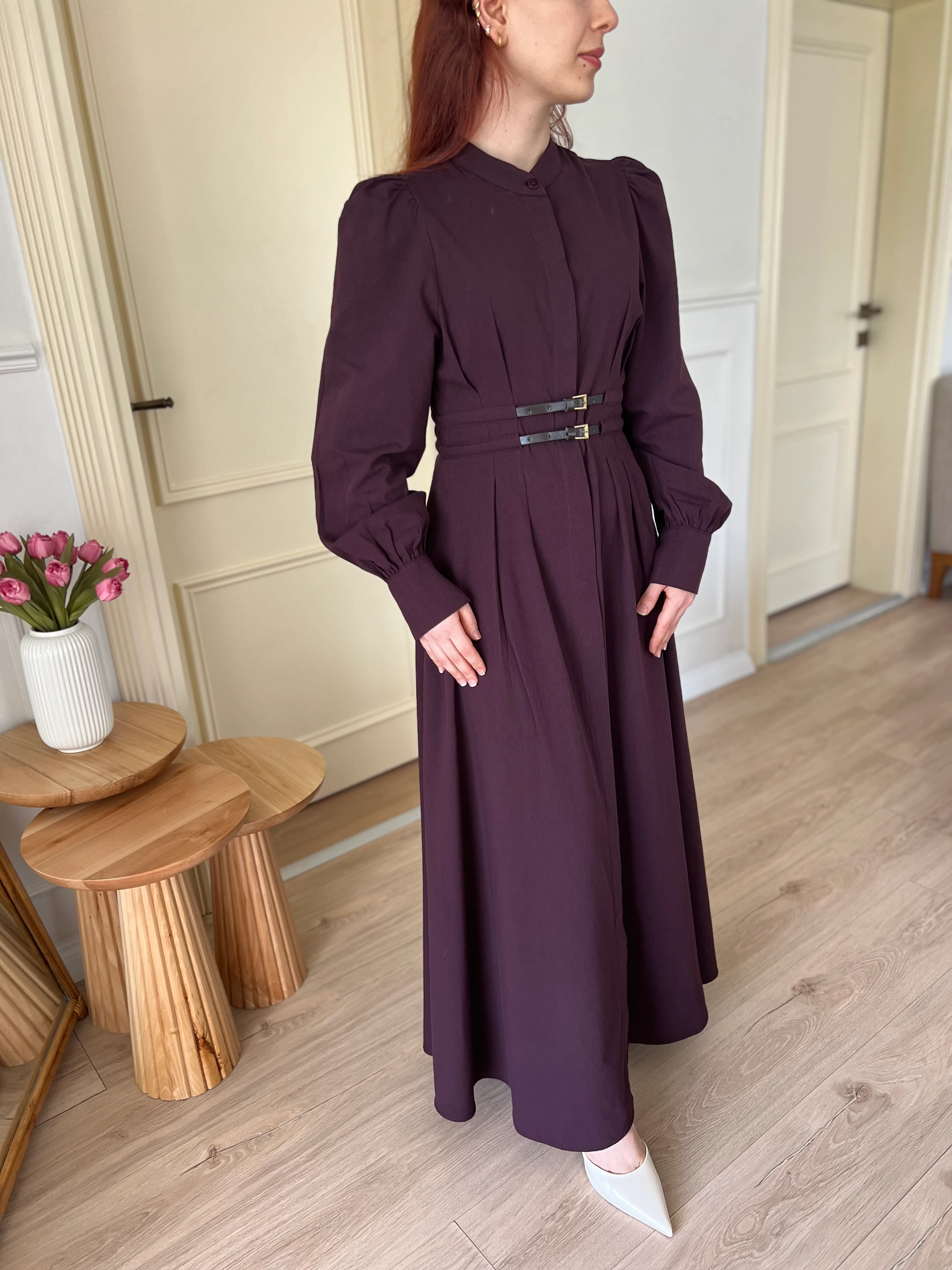 ÇİFT KEMERLİ ELBİSE