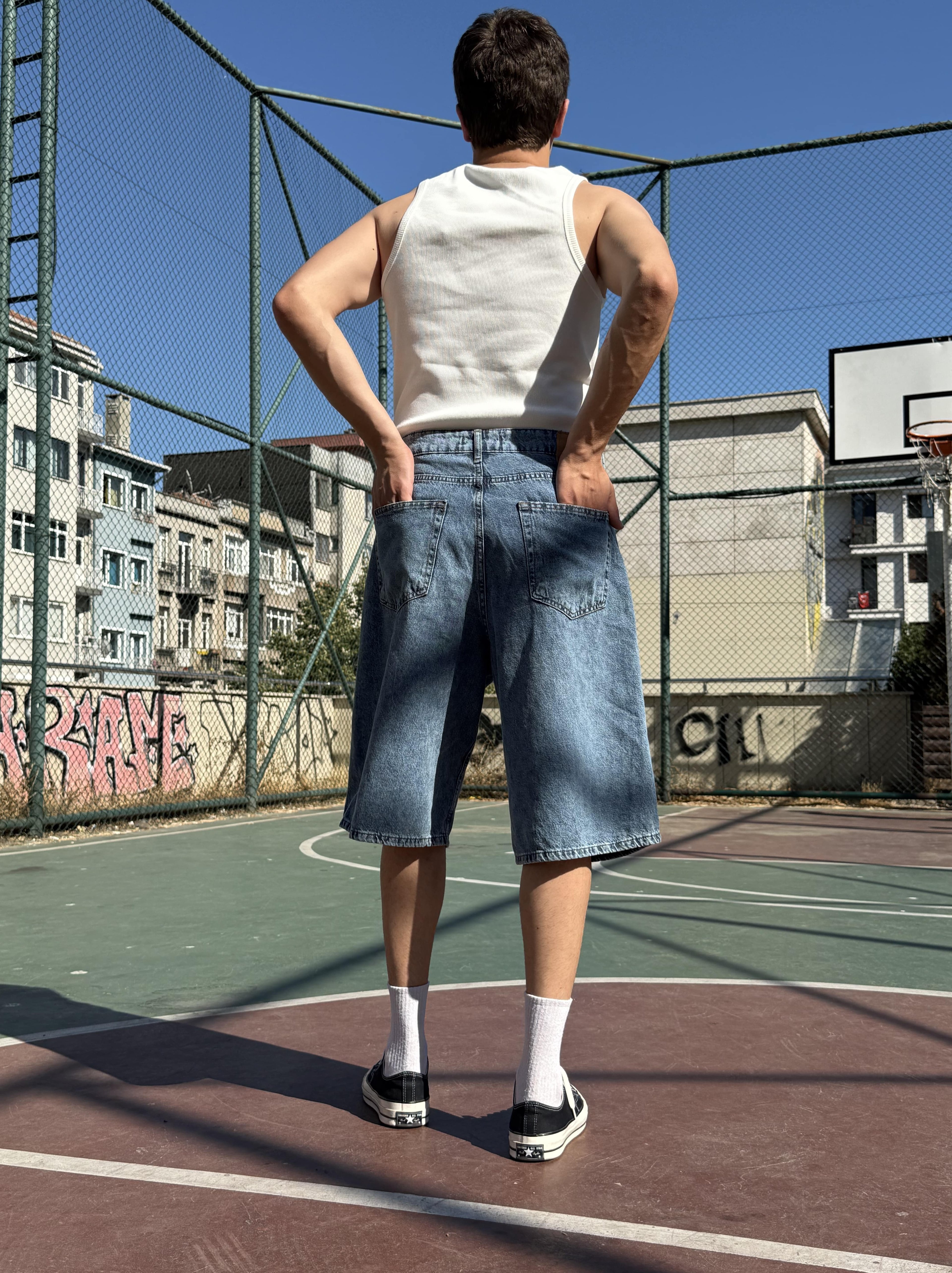 Baggy Bermuda Kot Şort