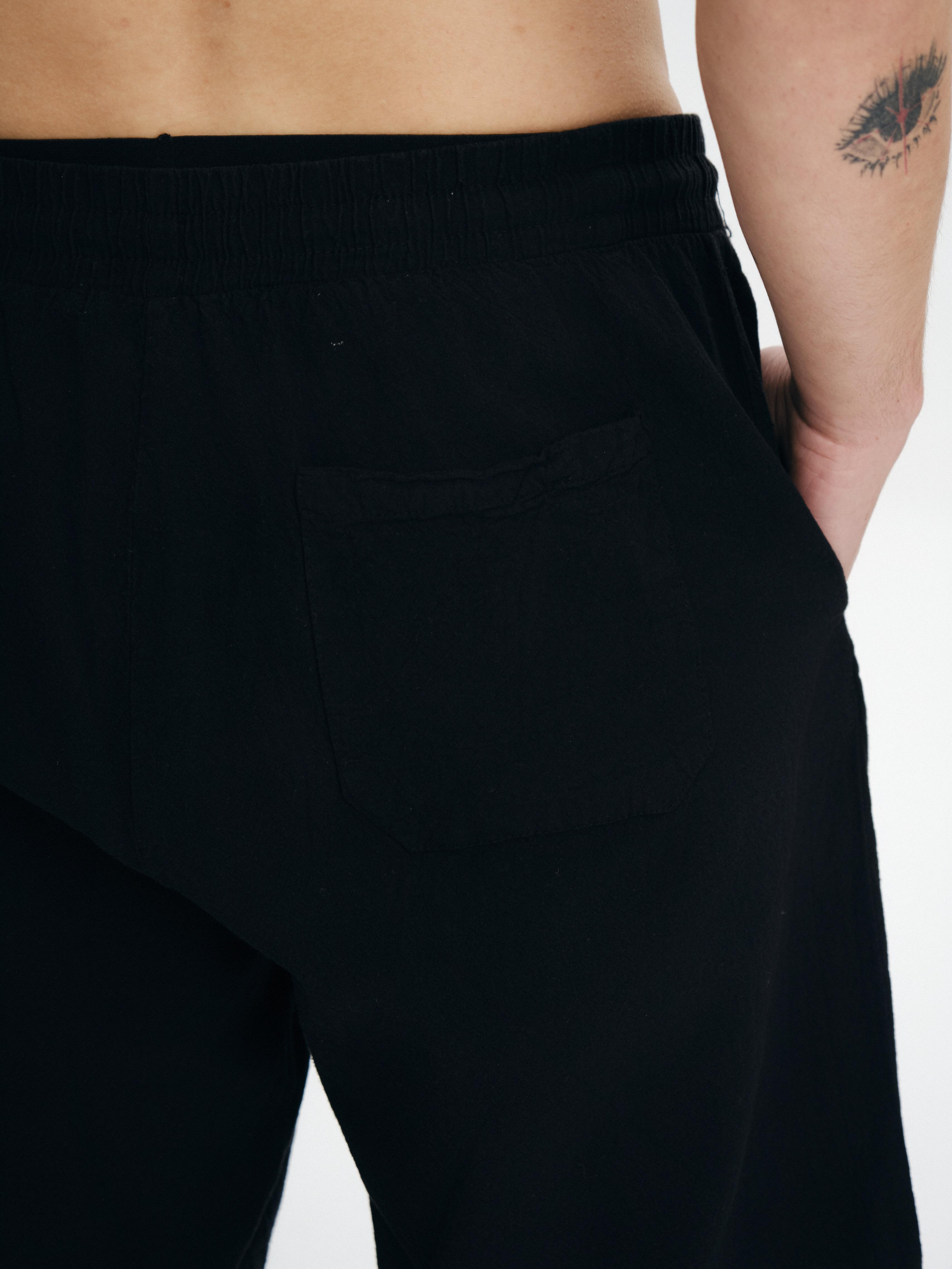 Oversize Basic Keten Şort