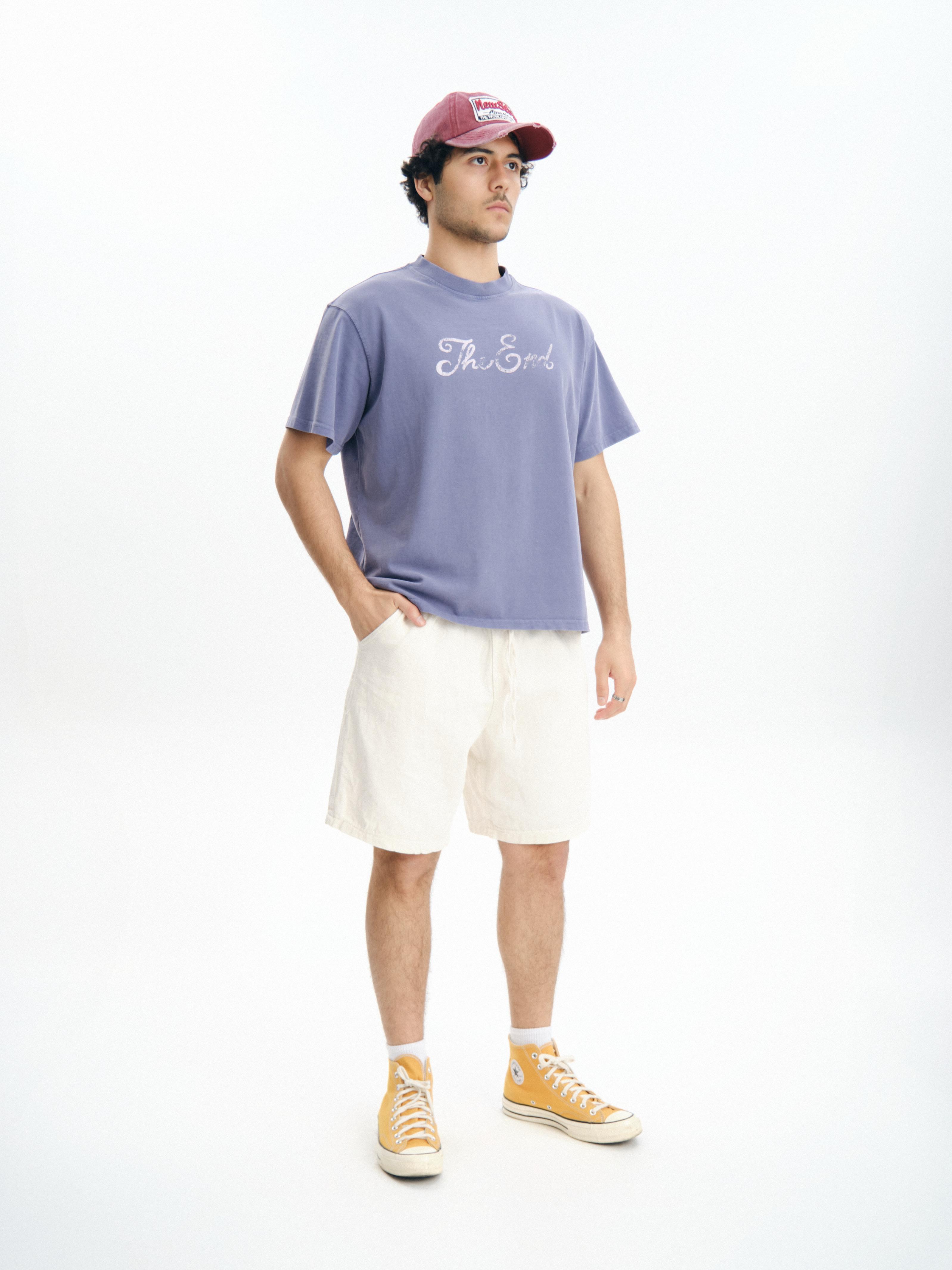 THE END Baskılı Oversize Premium Tişört