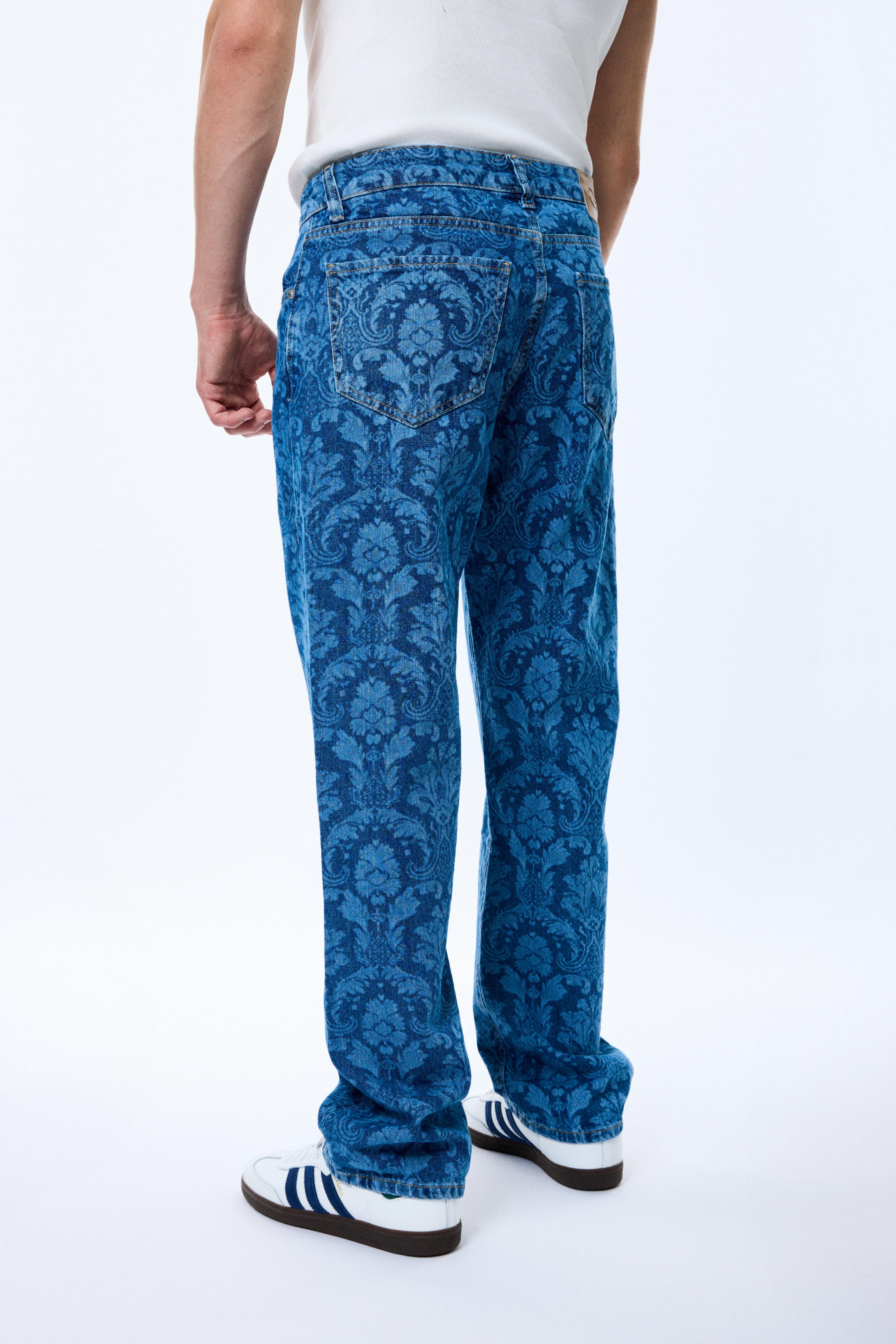 Desenli Normal Baggy Pantolon