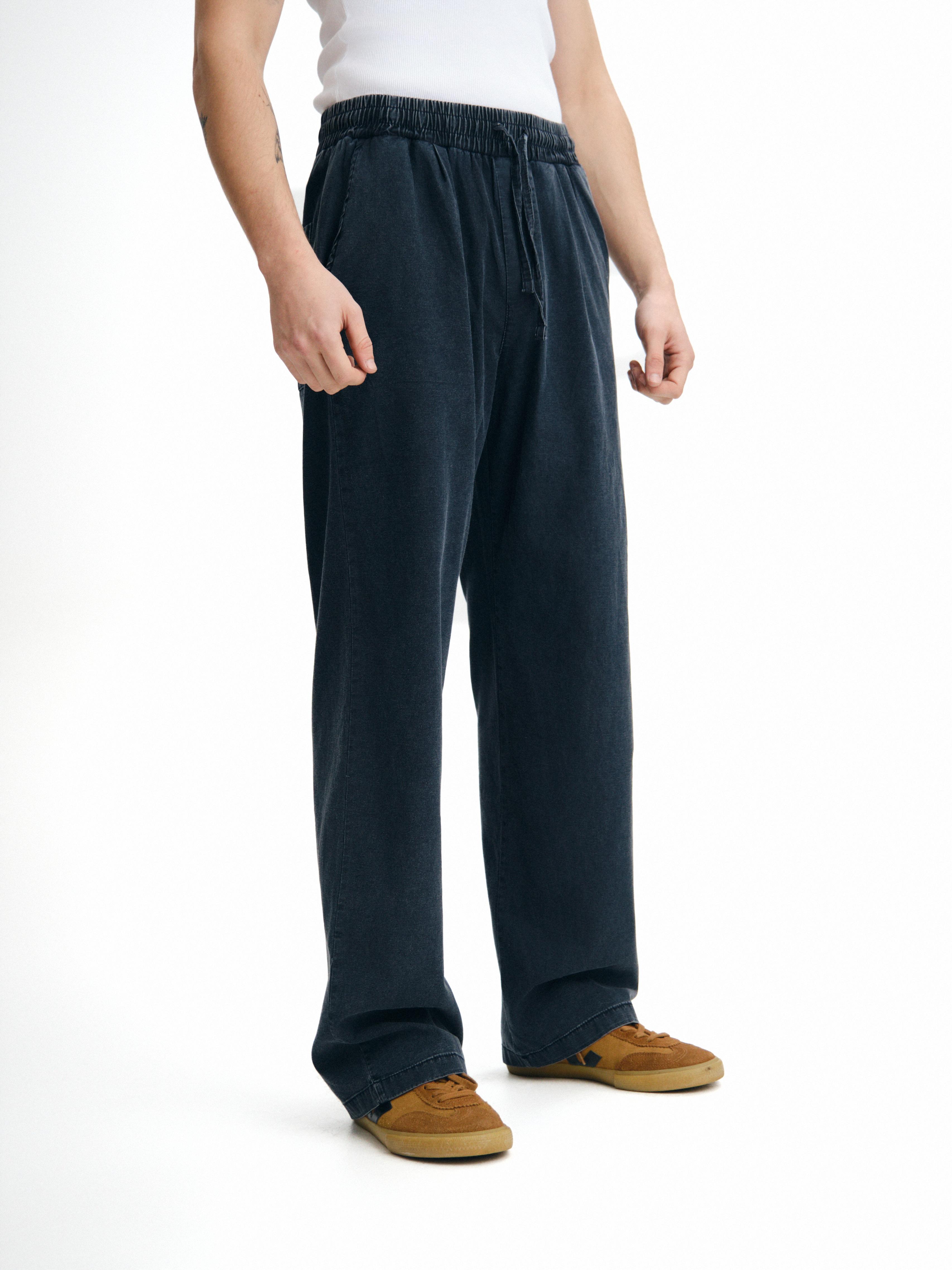 Tensel Kumaş Baggy Pantolon