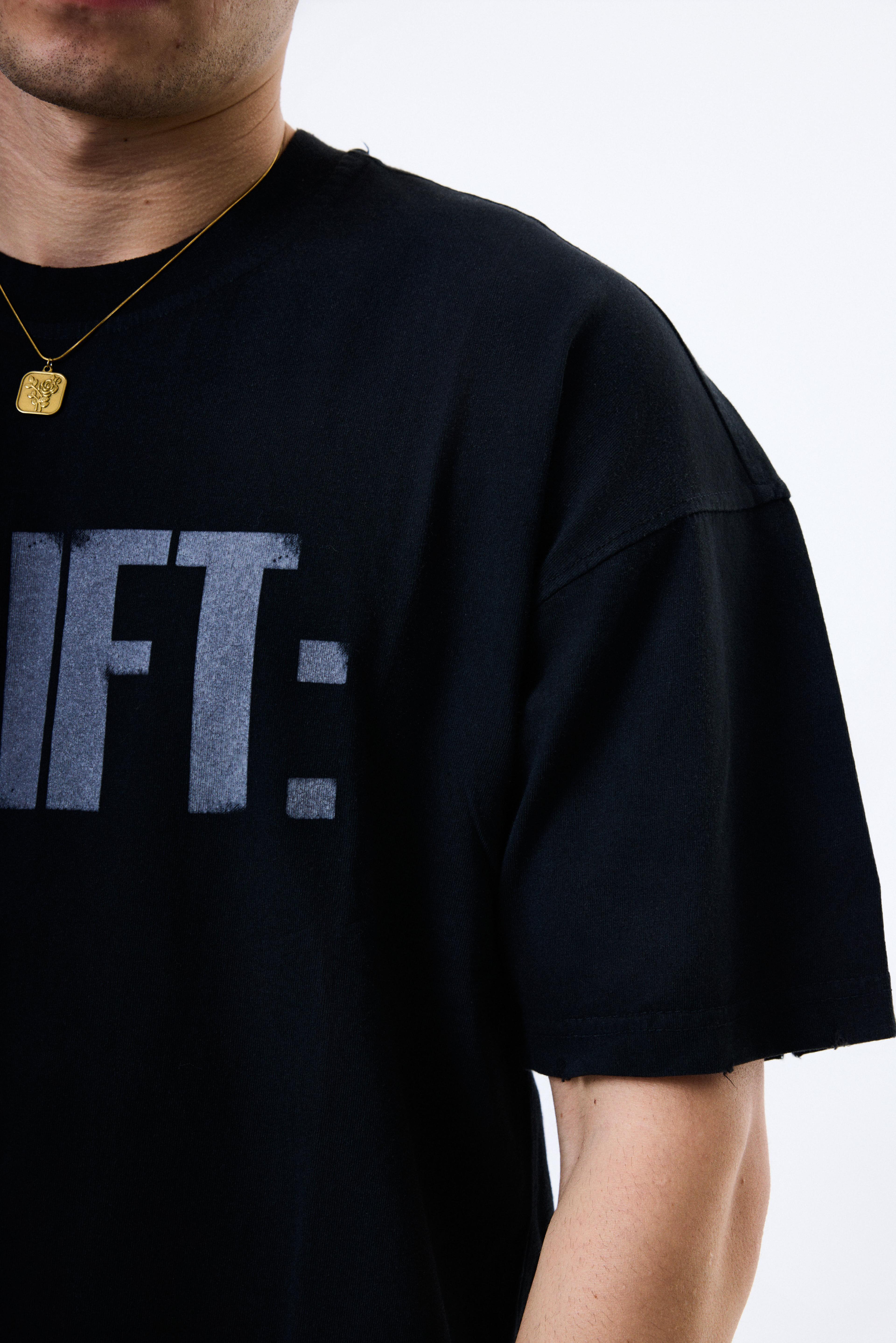 Drift Baskılı Premium Oversize Premium Tişört