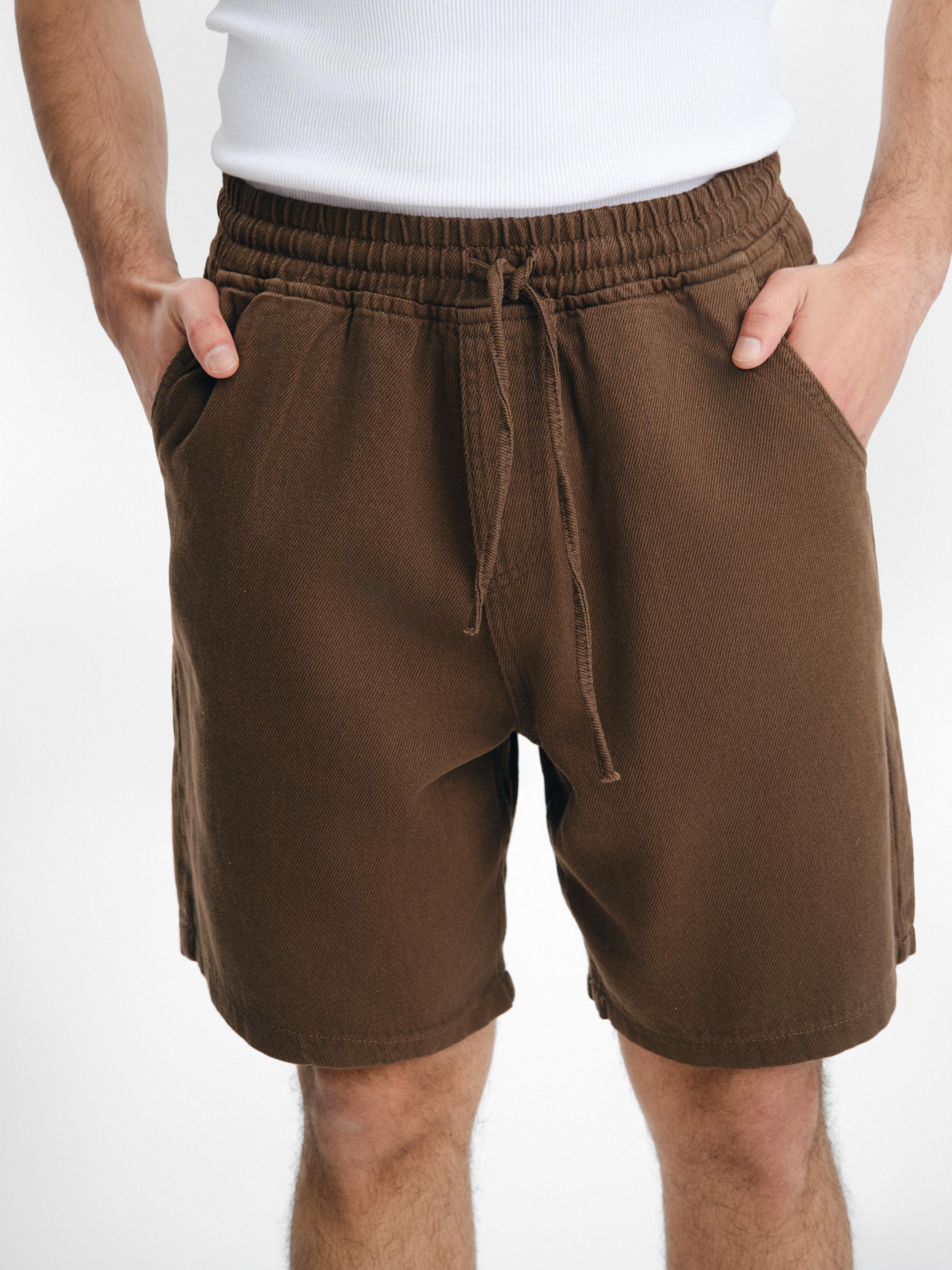 Gabardin Kumaş Baggy Şort