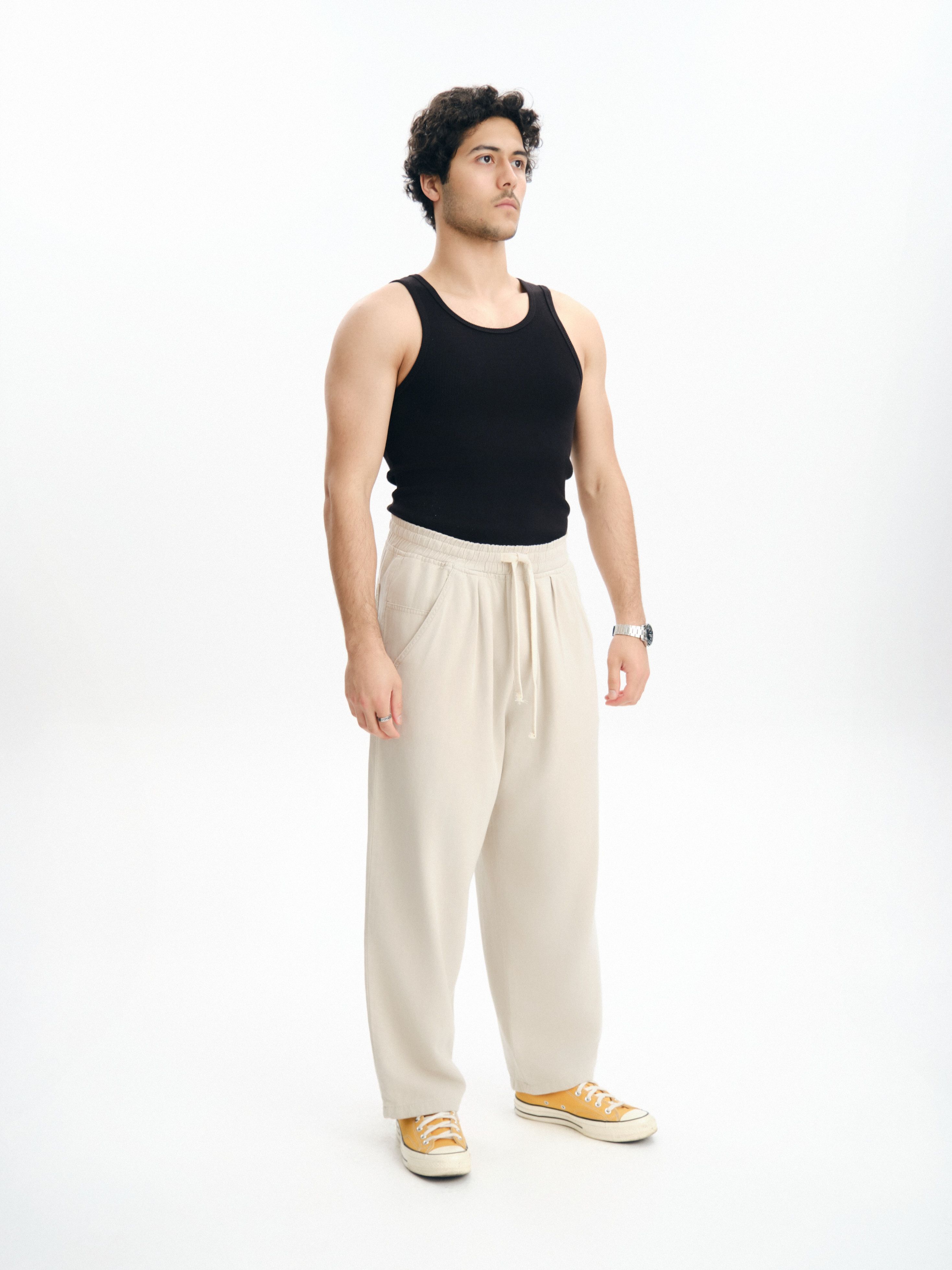Pamuklu Yumuşak Baggy Pantolon 