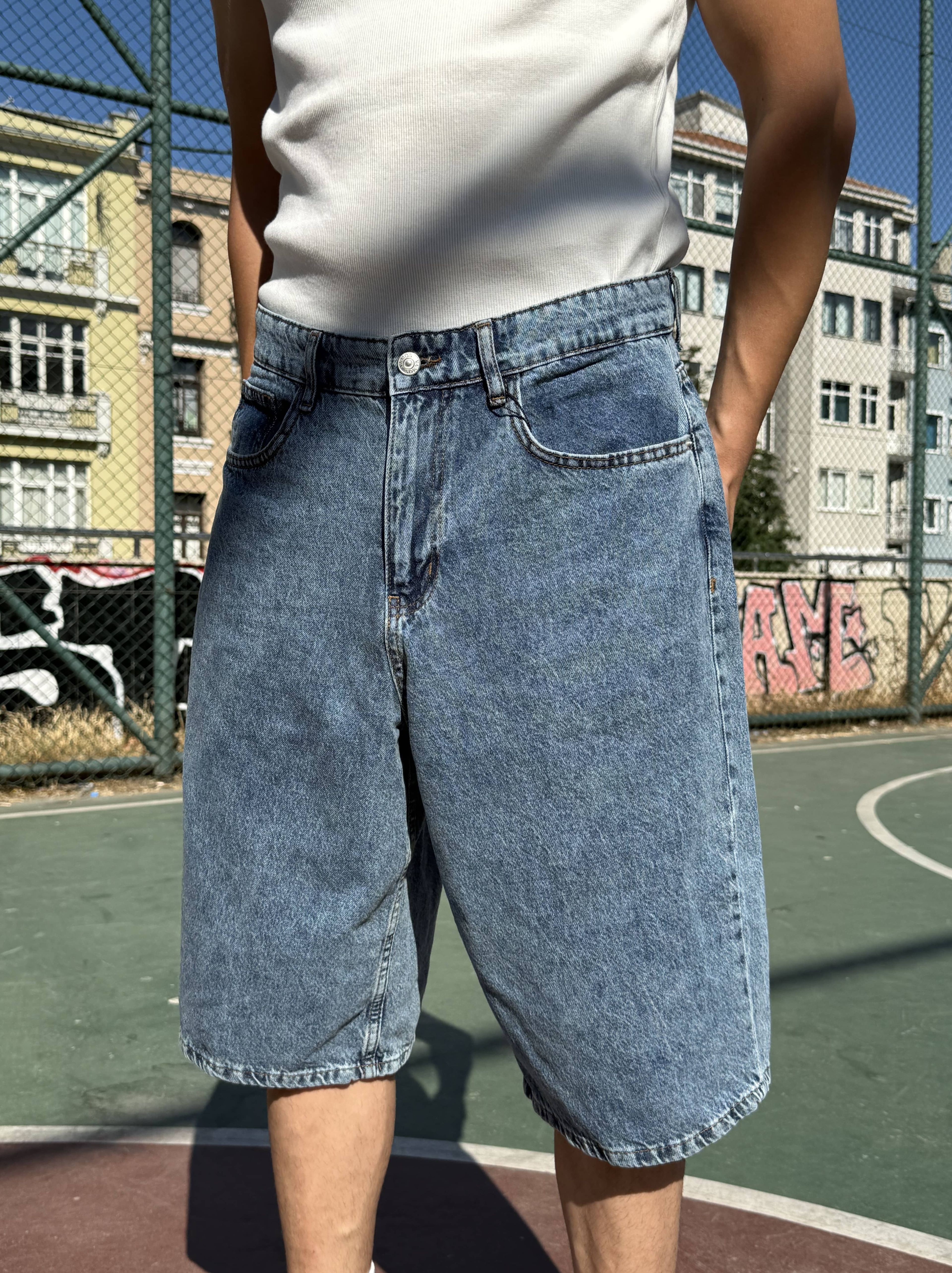 Baggy Bermuda Kot Şort