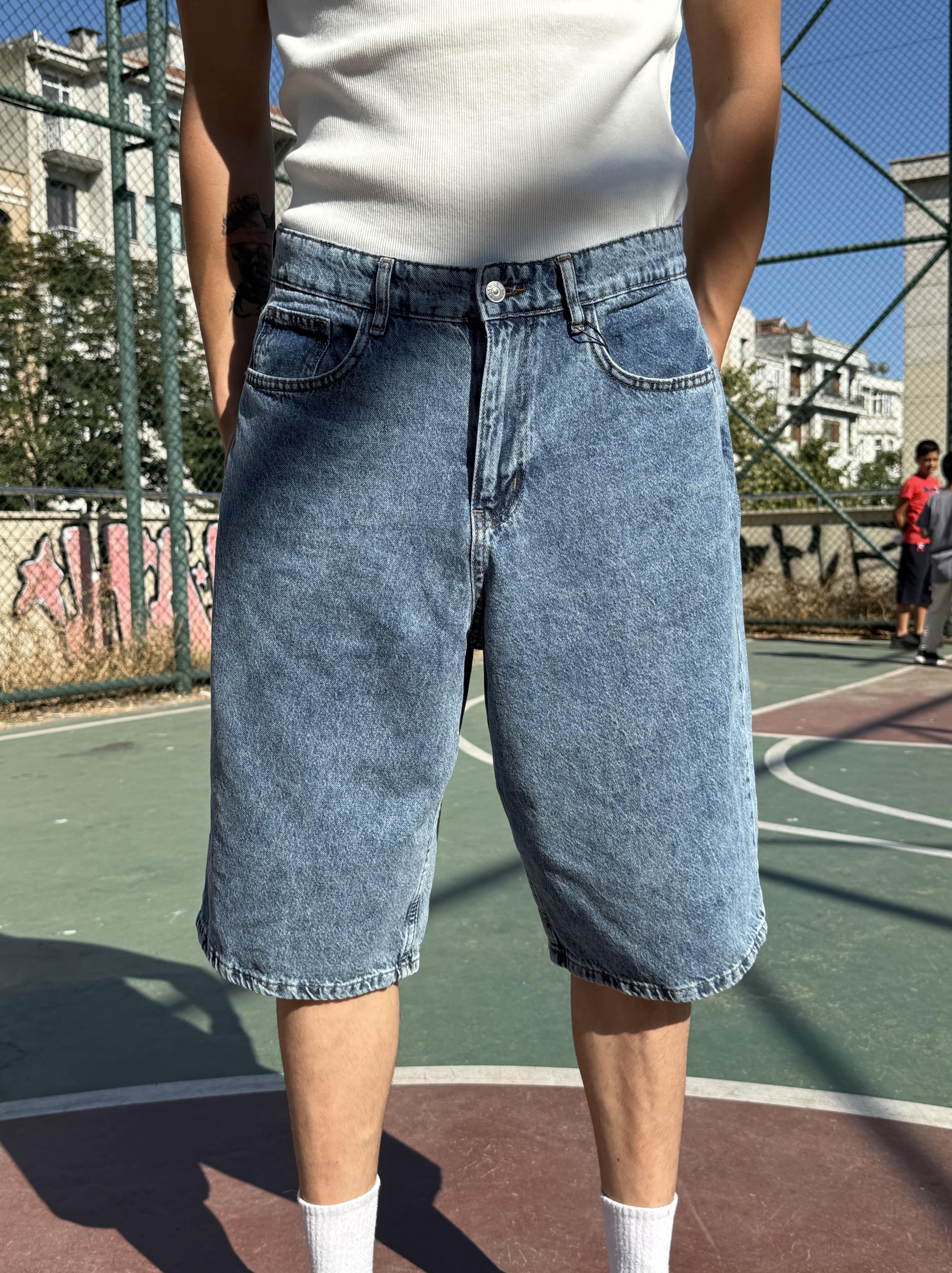 Baggy Bermuda Kot Şort
