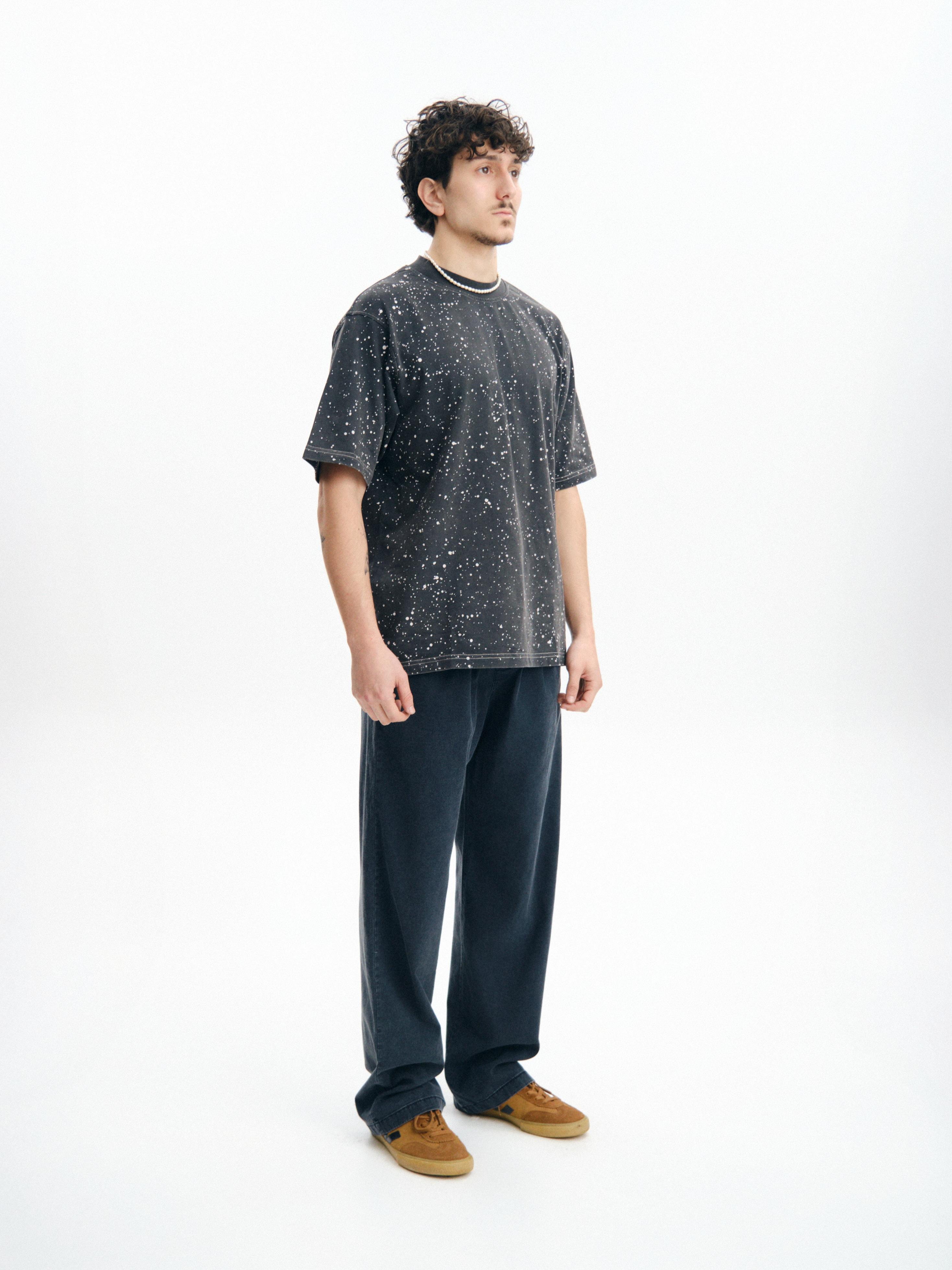 Boya Desenli Premium Oversize Tişört