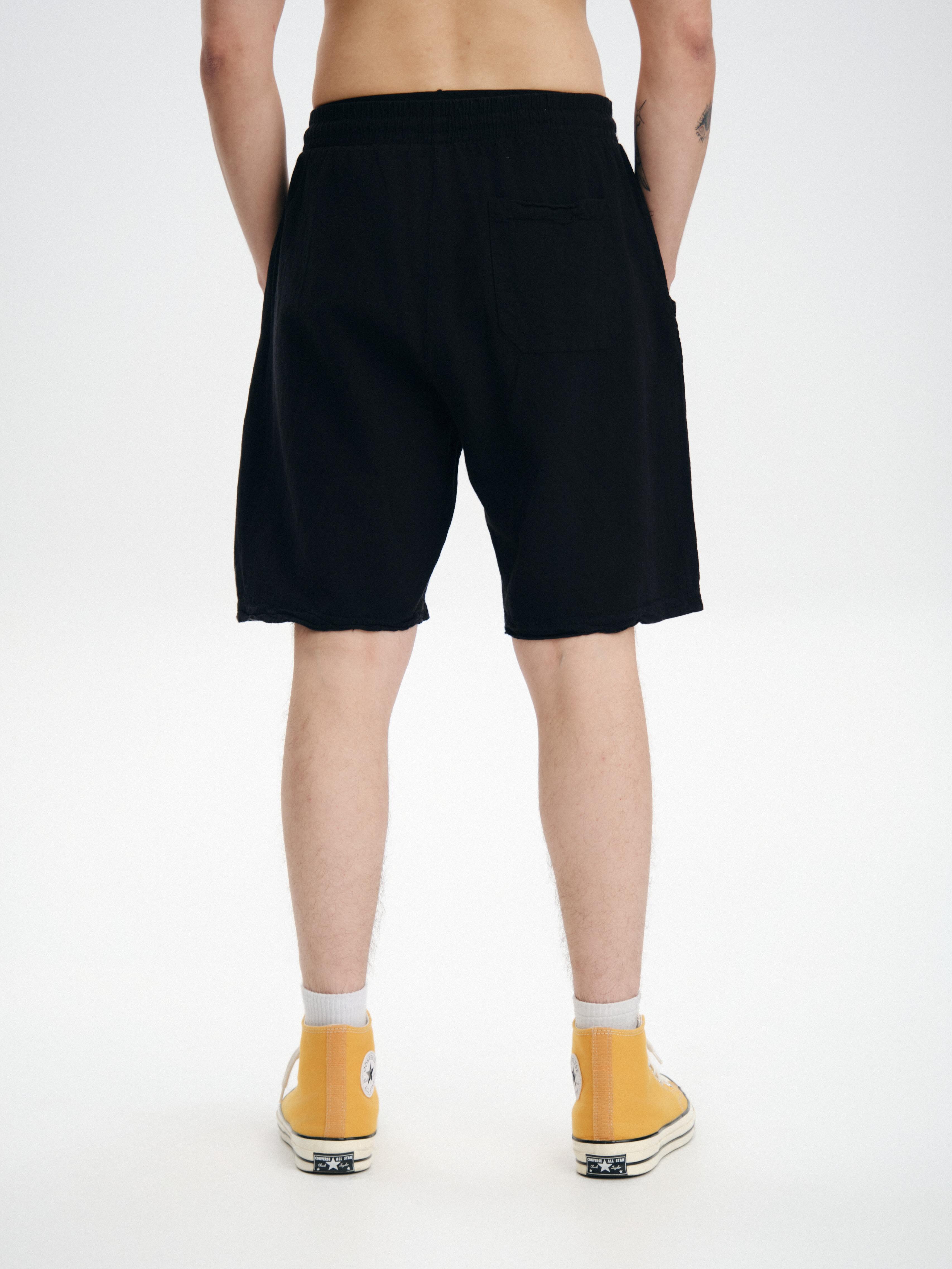 Oversize Basic Keten Şort