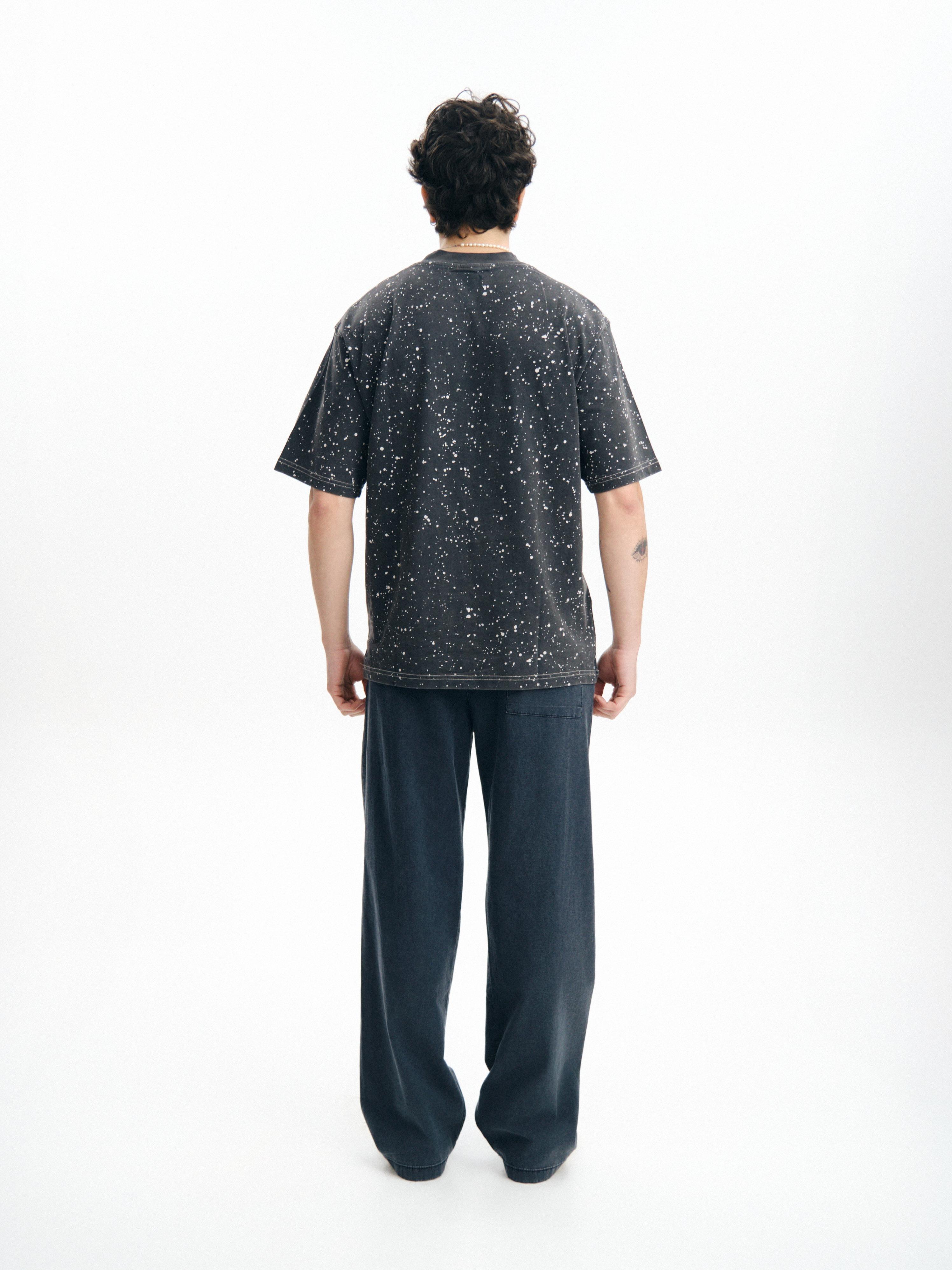 Boya Desenli Premium Oversize Tişört