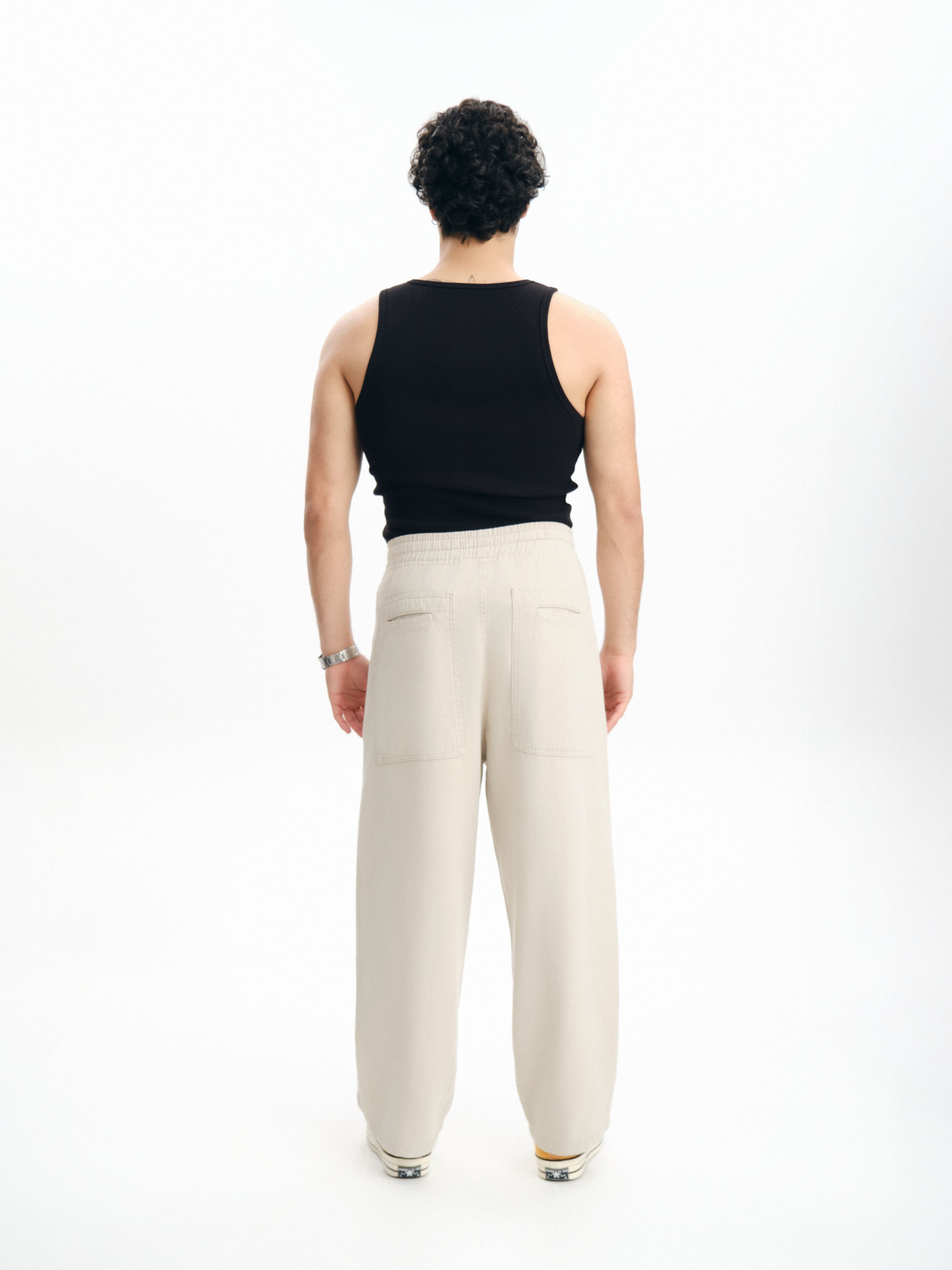 Pamuklu Yumuşak Baggy Pantolon 