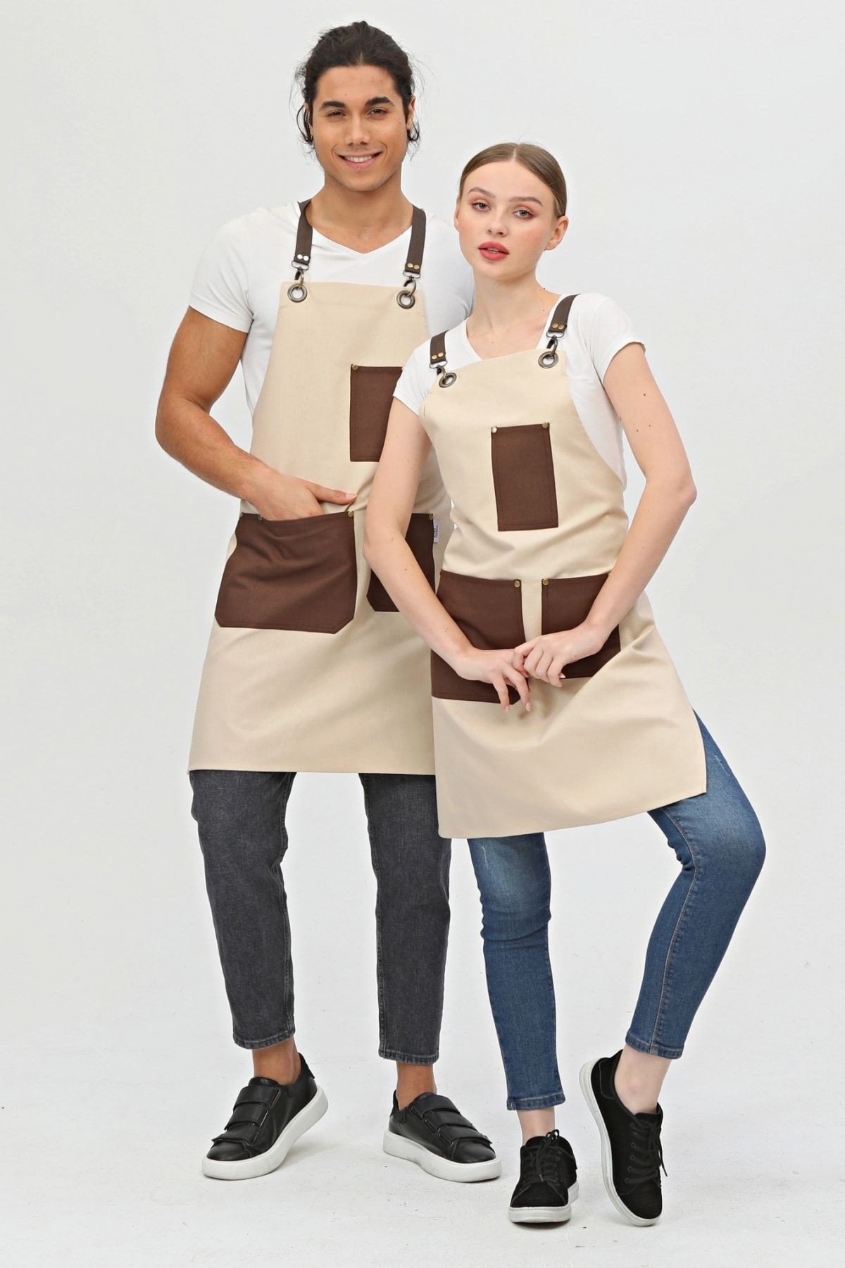 Cafe, Barista, Kuaför, Mutfak, Chef, Şef, Ressam Ve Çiçekçi Önlükleri Leke Tutmaz Önlük