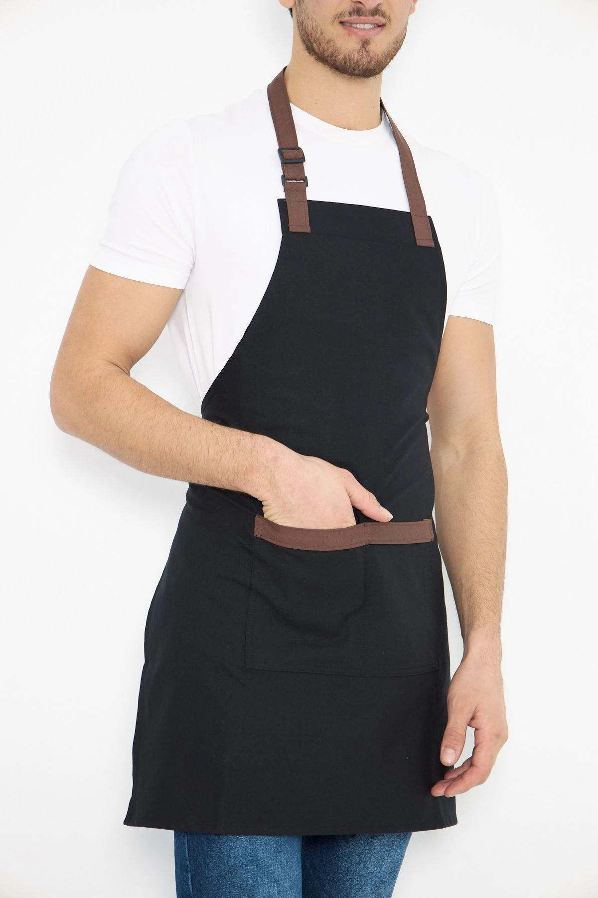 Su İtici Leke Tutmaz Kafe Barista Seramik Pasta Aşçı Garson Çiçekçi Restoran Cafe Apron Erkek Önlük