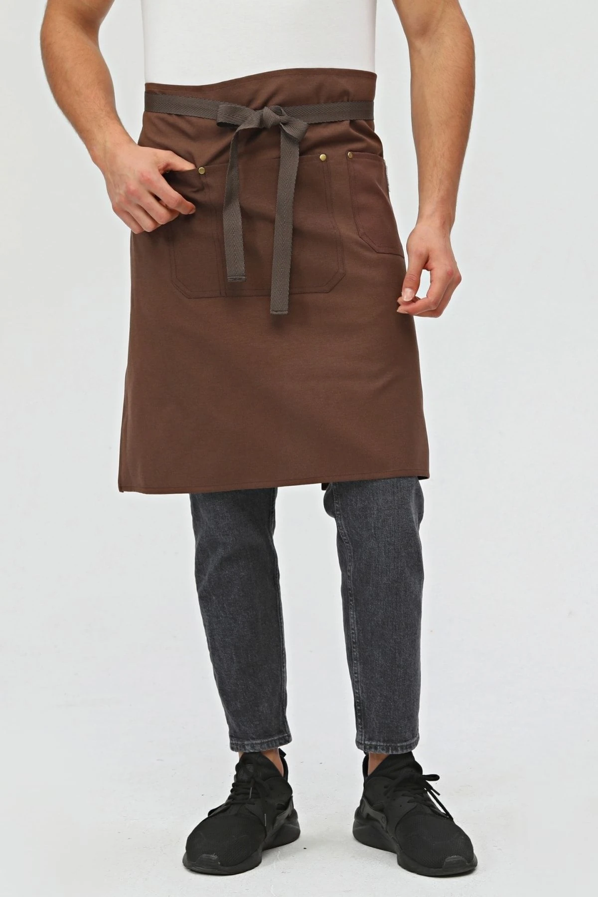 Garson, Barista, Kafe, Barmen, Çiçekçi, Mutfak Önlükleri, Leke Tutmaz, Bay, Bayan, Uzun Yarım Önlük