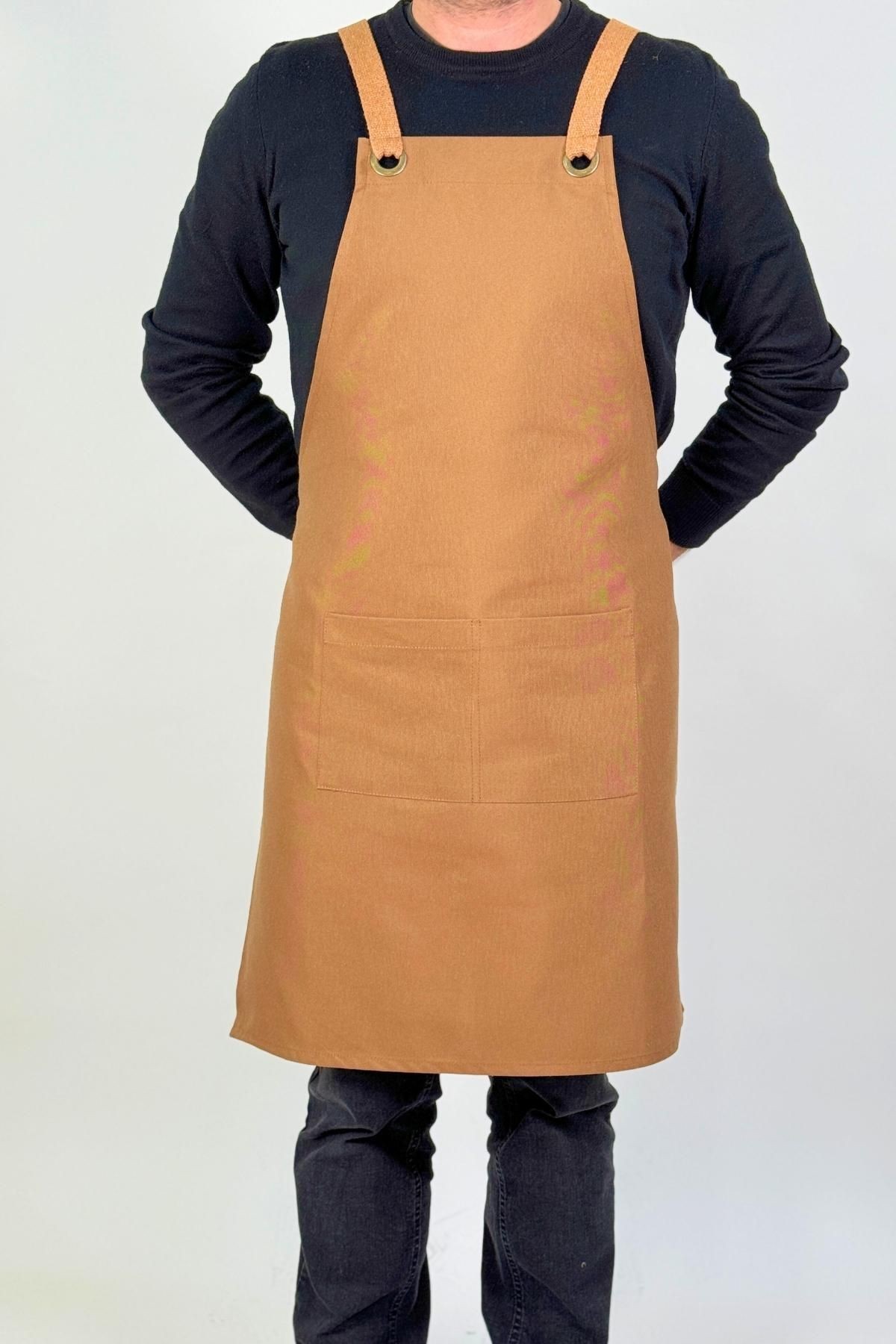 Mutfak Kafe Garson Barista Şef Aşçı Çiçekçi Seramik Tattoo Önlük Su itici Leke Tutmaz - Unisex
