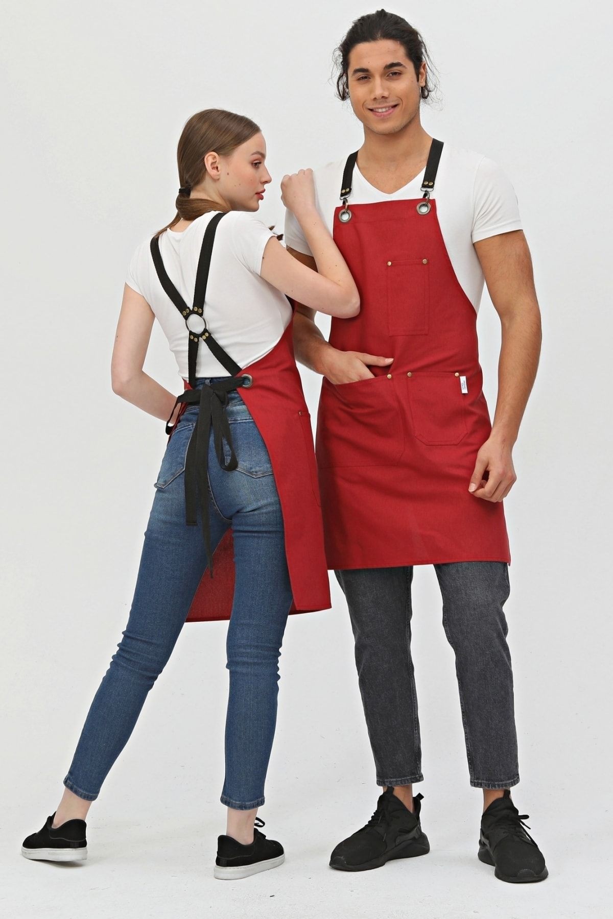 Cafe, Barista, Kuaför, Mutfak, Chef, Şef, Ressam Ve Çiçekçi Önlükleri Leke Tutmaz Önlük