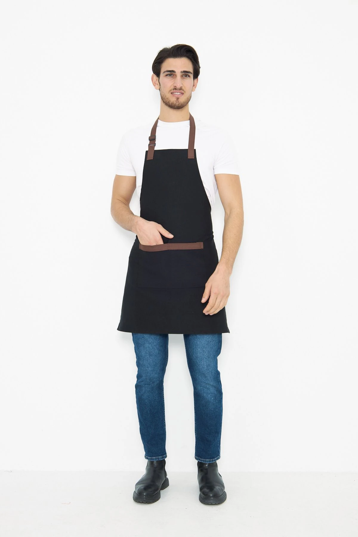 Su İtici Leke Tutmaz Kafe Barista Seramik Pasta Aşçı Garson Çiçekçi Restoran Cafe Apron Erkek Önlük