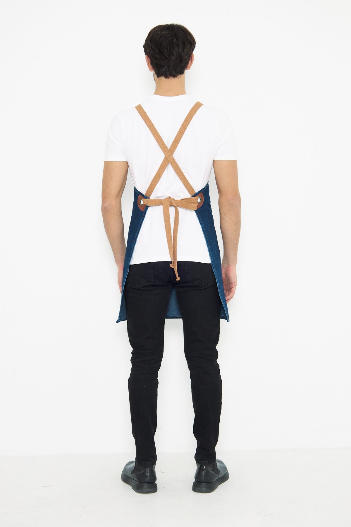Kafe Barista Seramik Pasta Aşçı Garson Çiçekçi Restoran Cafe Denim Apron Unisex Kot Önlük