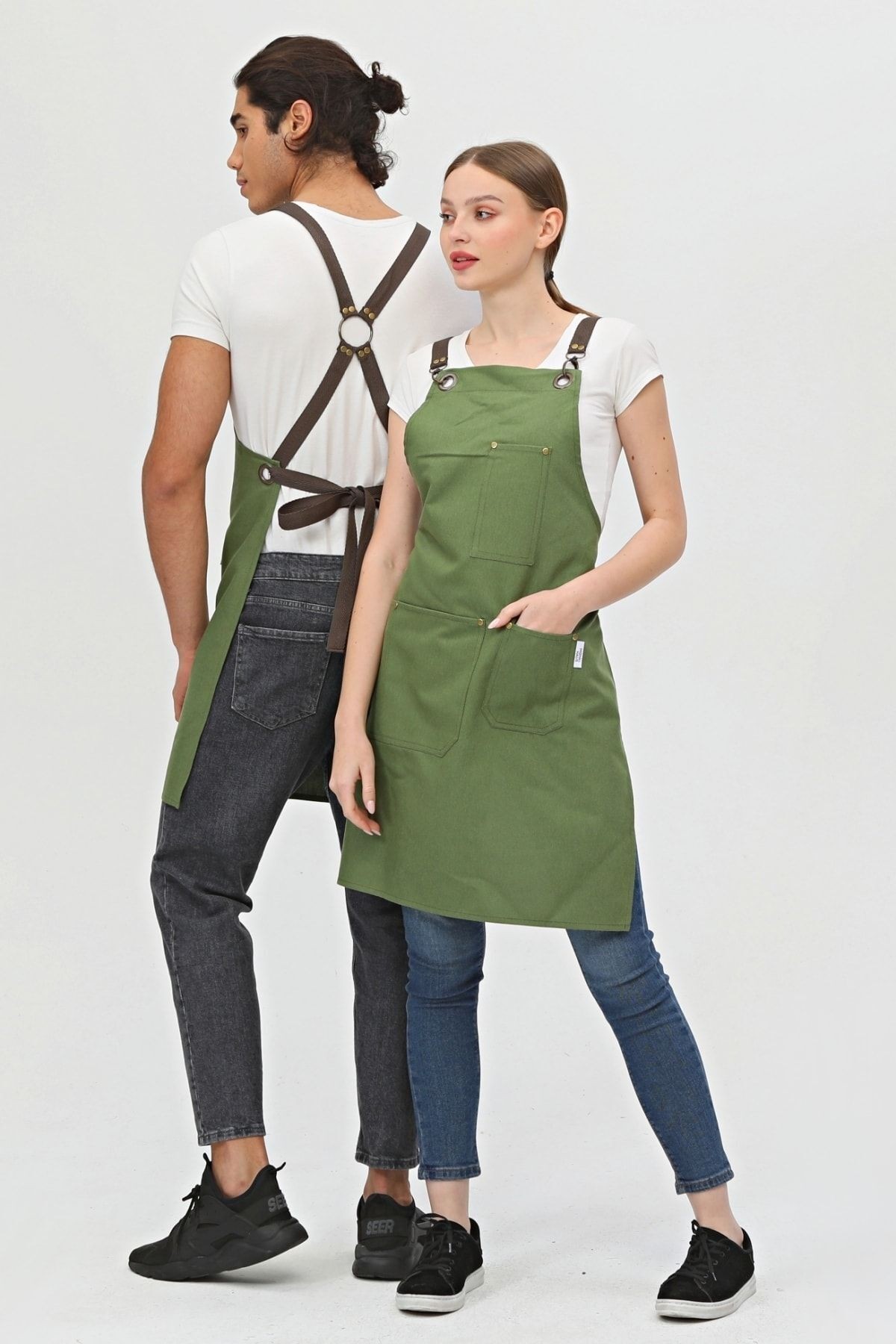 Cafe, Barista, Kuaför, Mutfak, Chef, Şef, Ressam Ve Çiçekçi Önlükleri Leke Tutmaz Önlük