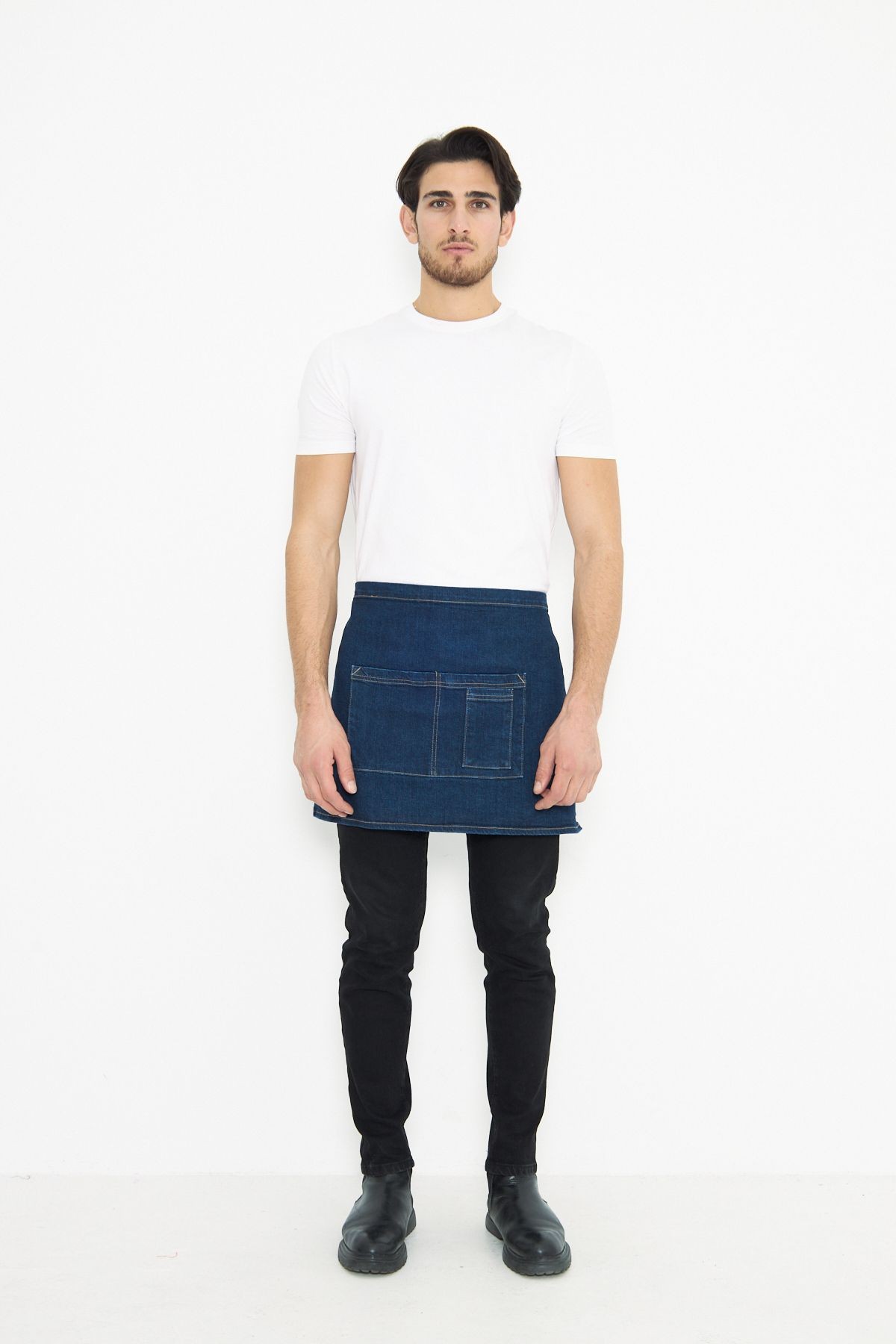 Kafe Barista Seramik Pasta Aşçı Garson Çiçekçi Restoran Cafe Apron Unisex Yarım Kot Önlük