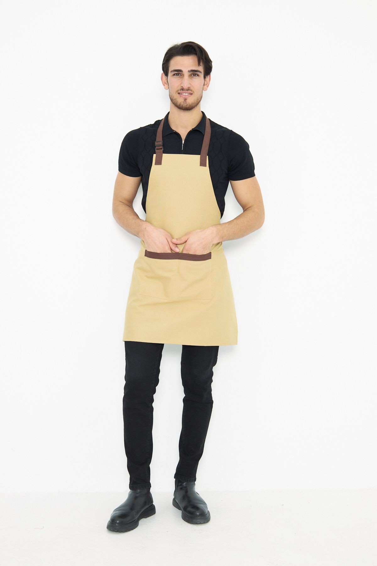 Su İtici Leke Tutmaz Kafe Barista Seramik Pasta Aşçı Garson Çiçekçi Restoran Cafe Apron Erkek Önlük