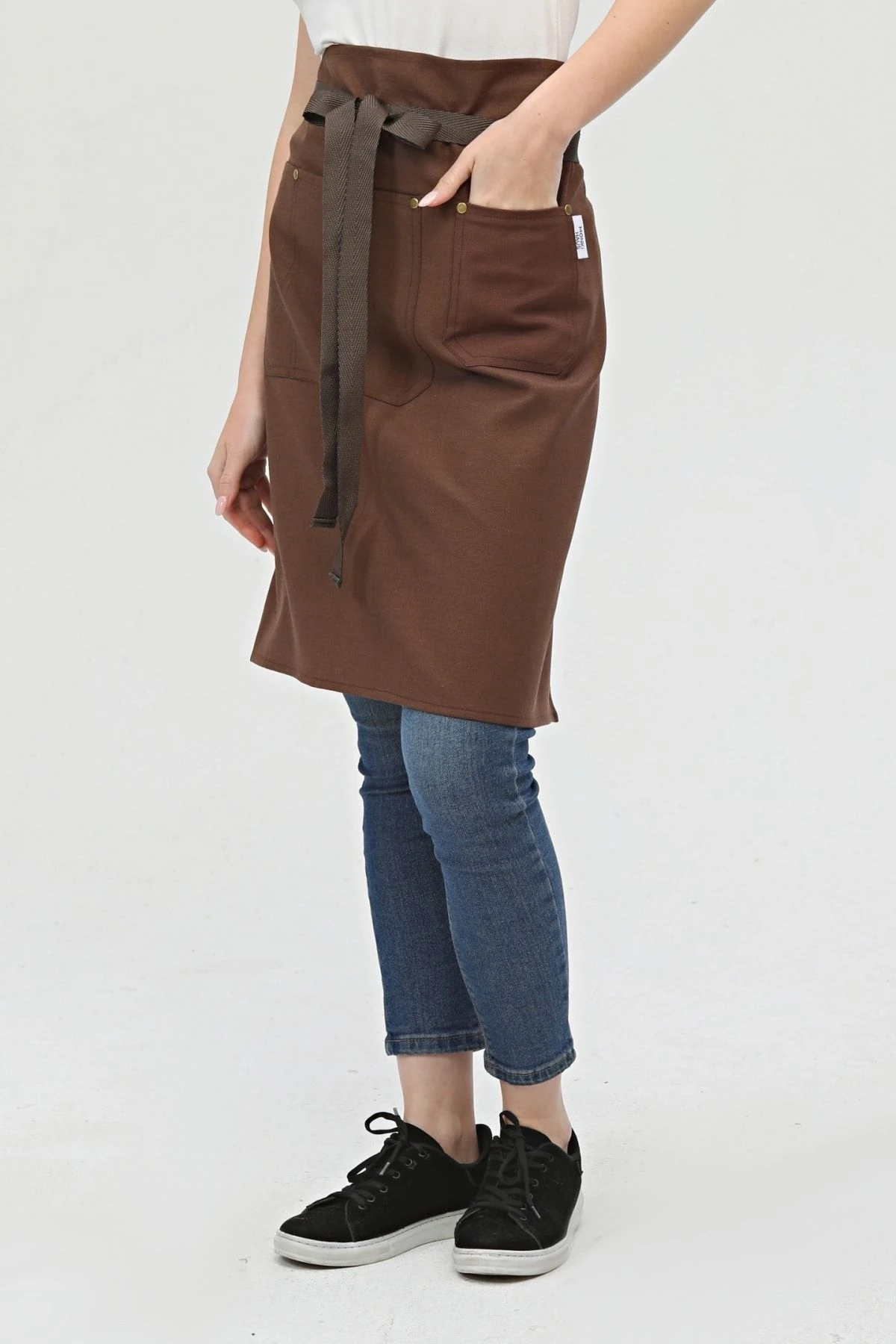 Garson, Barista, Kafe, Barmen, Çiçekçi, Mutfak Önlükleri, Leke Tutmaz, Bay, Bayan, Uzun Yarım Önlük