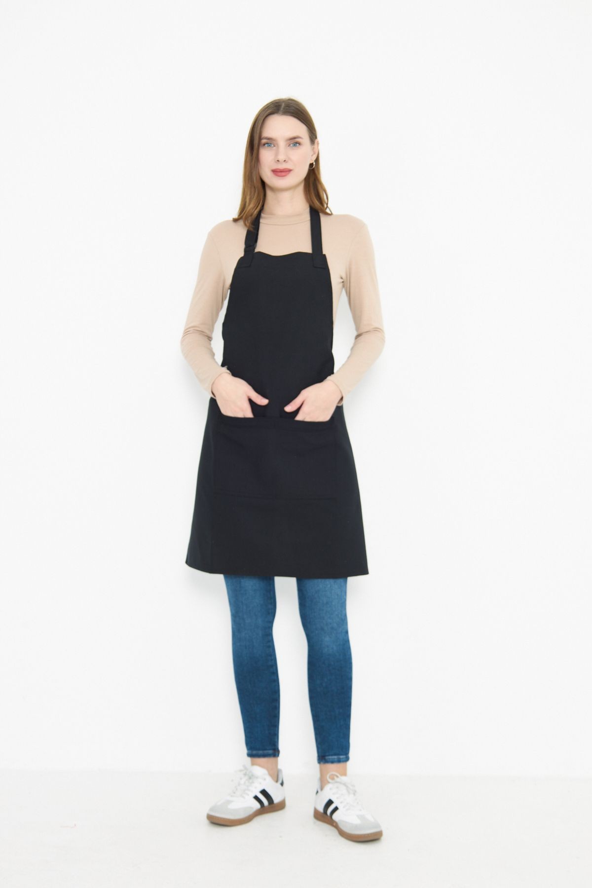 Su İtici Leke Tutmaz Kafe Barista Seramik Pasta Aşçı Garson Çiçekçi Restoran Cafe Apron Kadın Önlük