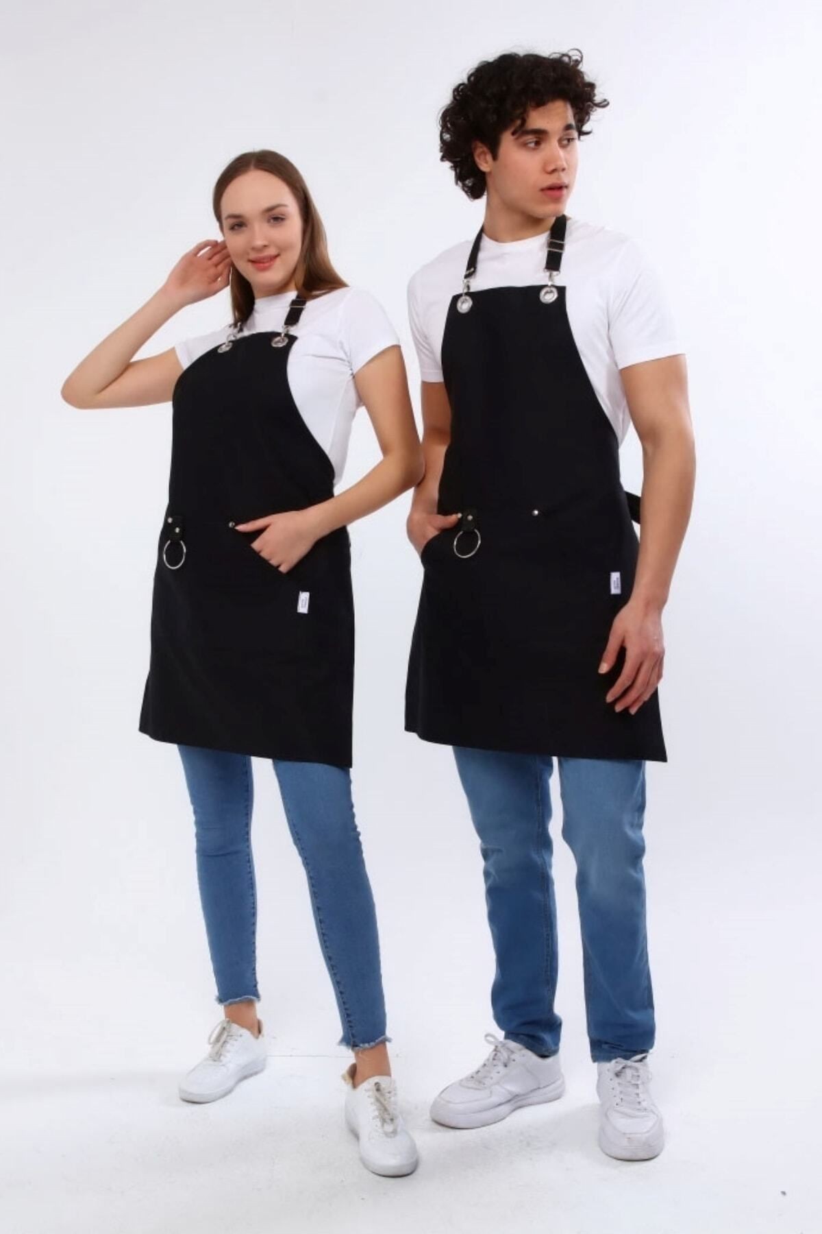Cafe Barista Kuaför Barmen Çiçekçi Mutfak Önlükleri Leke Tutmaz Bordo