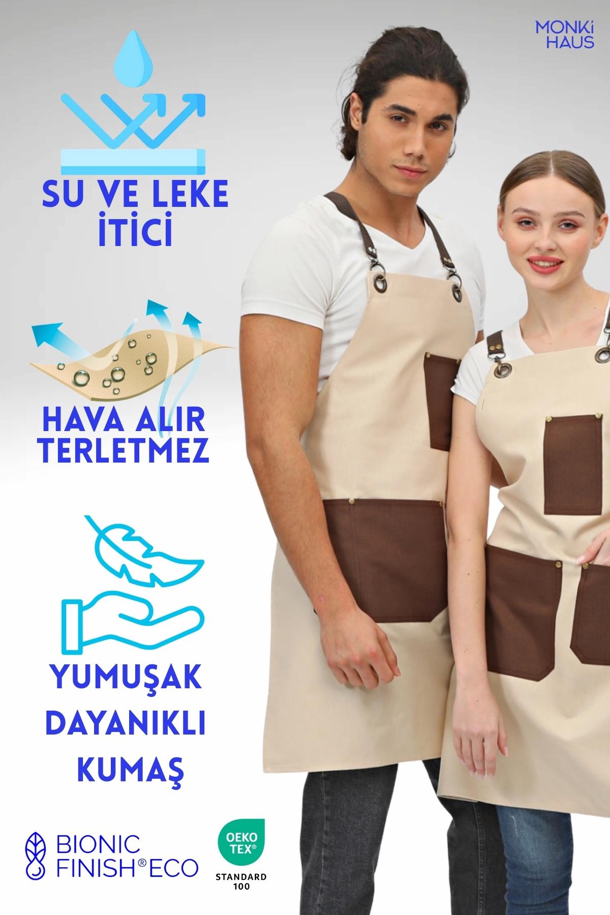 Cafe, Barista, Kuaför, Mutfak, Chef, Şef, Ressam Ve Çiçekçi Önlükleri Leke Tutmaz Önlük