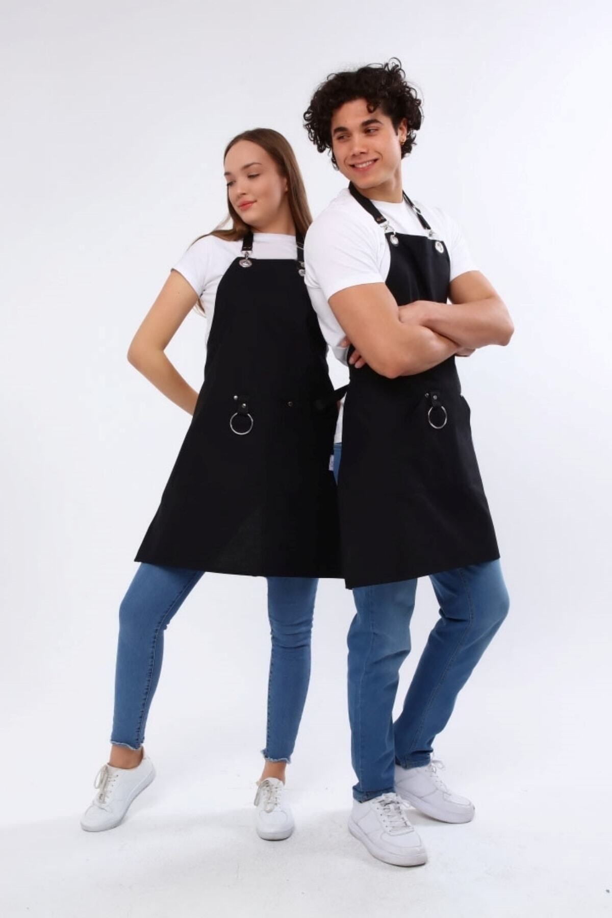 Cafe Barista Kuaför Barmen Çiçekçi Mutfak Önlükleri Leke Tutmaz Bordo