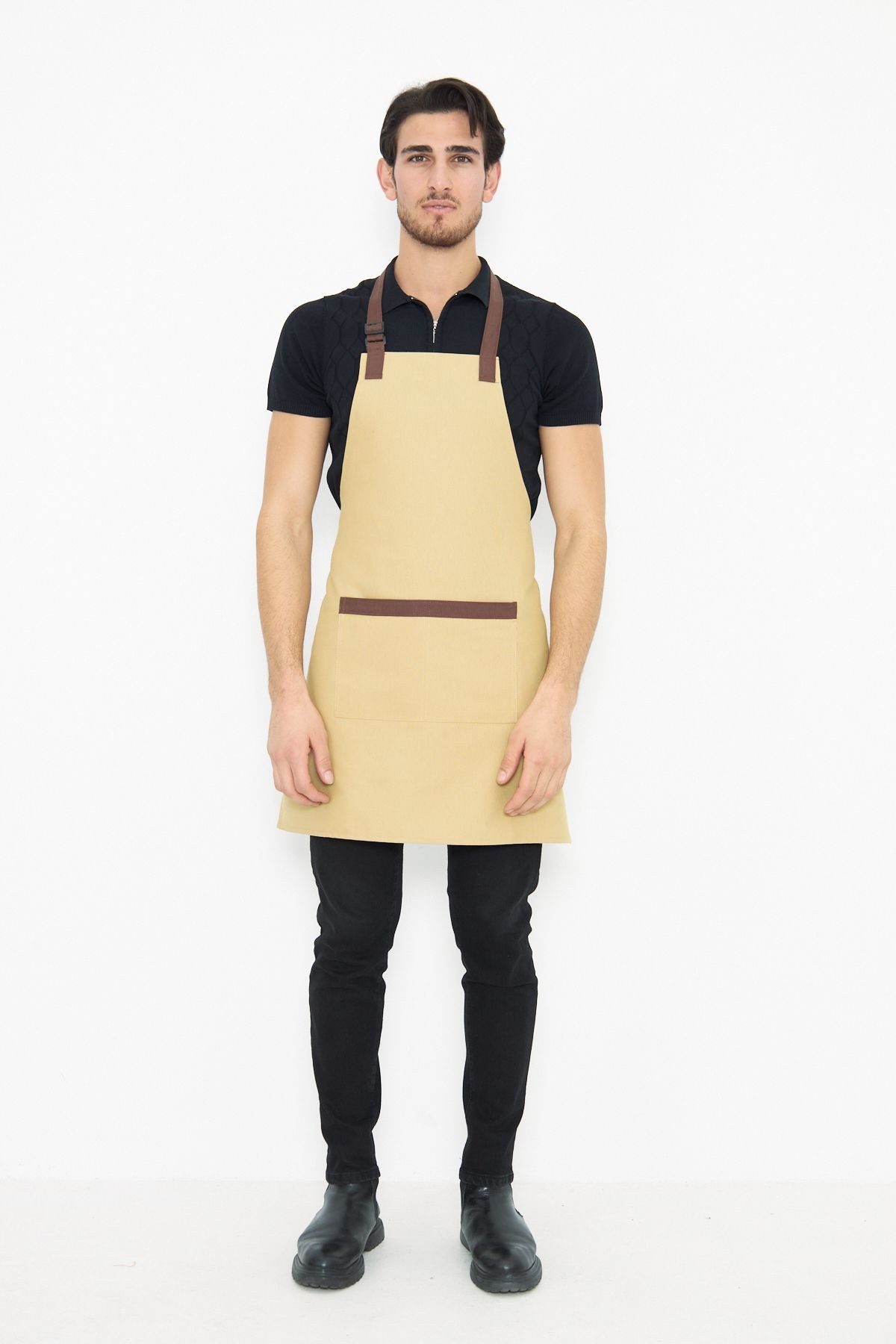 Su İtici Leke Tutmaz Kafe Barista Seramik Pasta Aşçı Garson Çiçekçi Restoran Cafe Apron Erkek Önlük