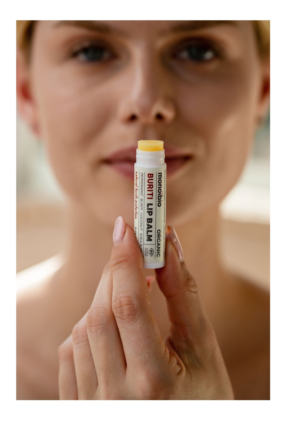 Organik Dudak Balmı - Nemlendirici ve Çatlamış Dudaklar İçin Onarıcı Bakım - Lip Balm -  Monoibio