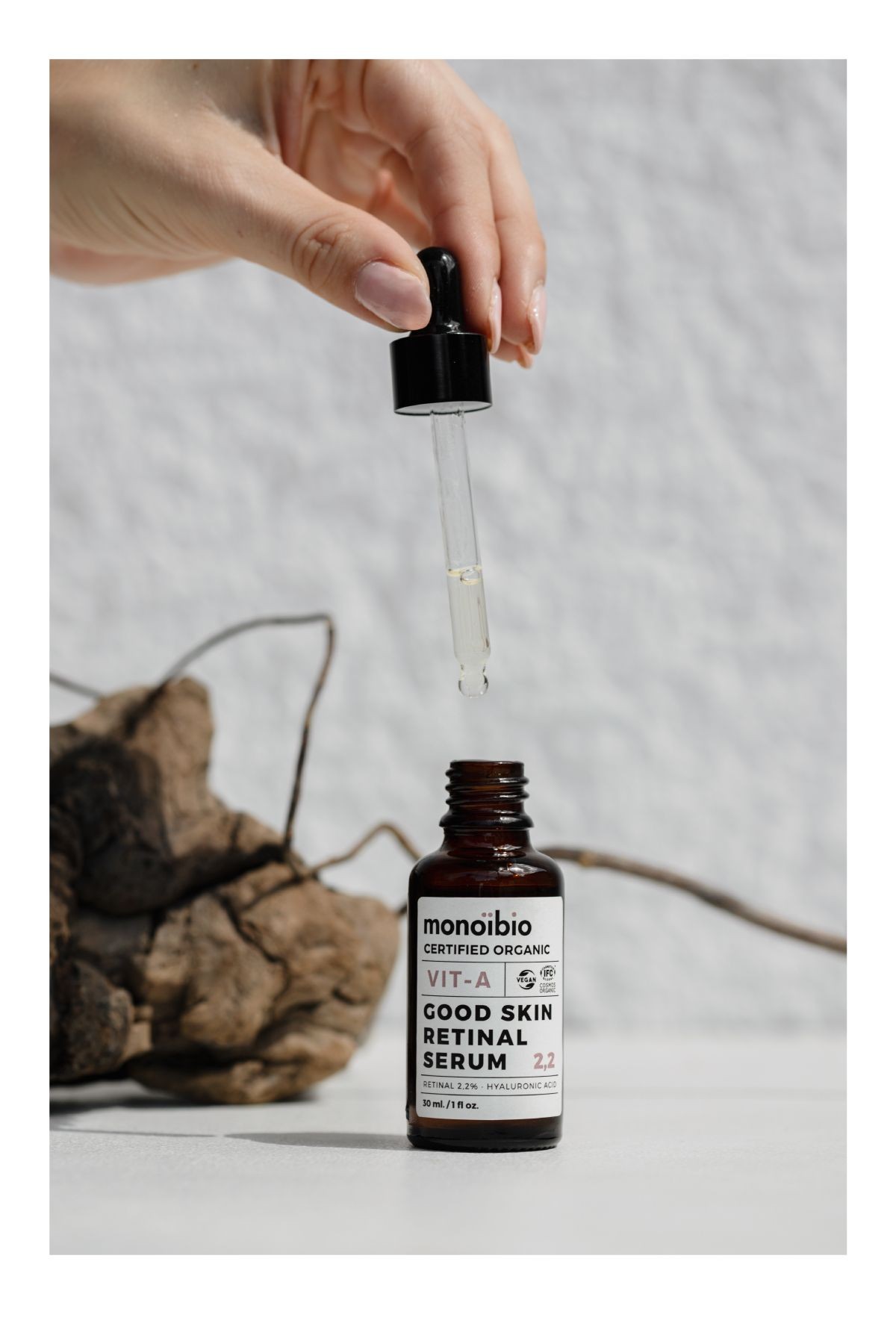 Good Skin Organik Retinol Serum - Hyalüronik Asit Serum - Vitamini A Aydınlatıcı Retinal Serum 30 ml