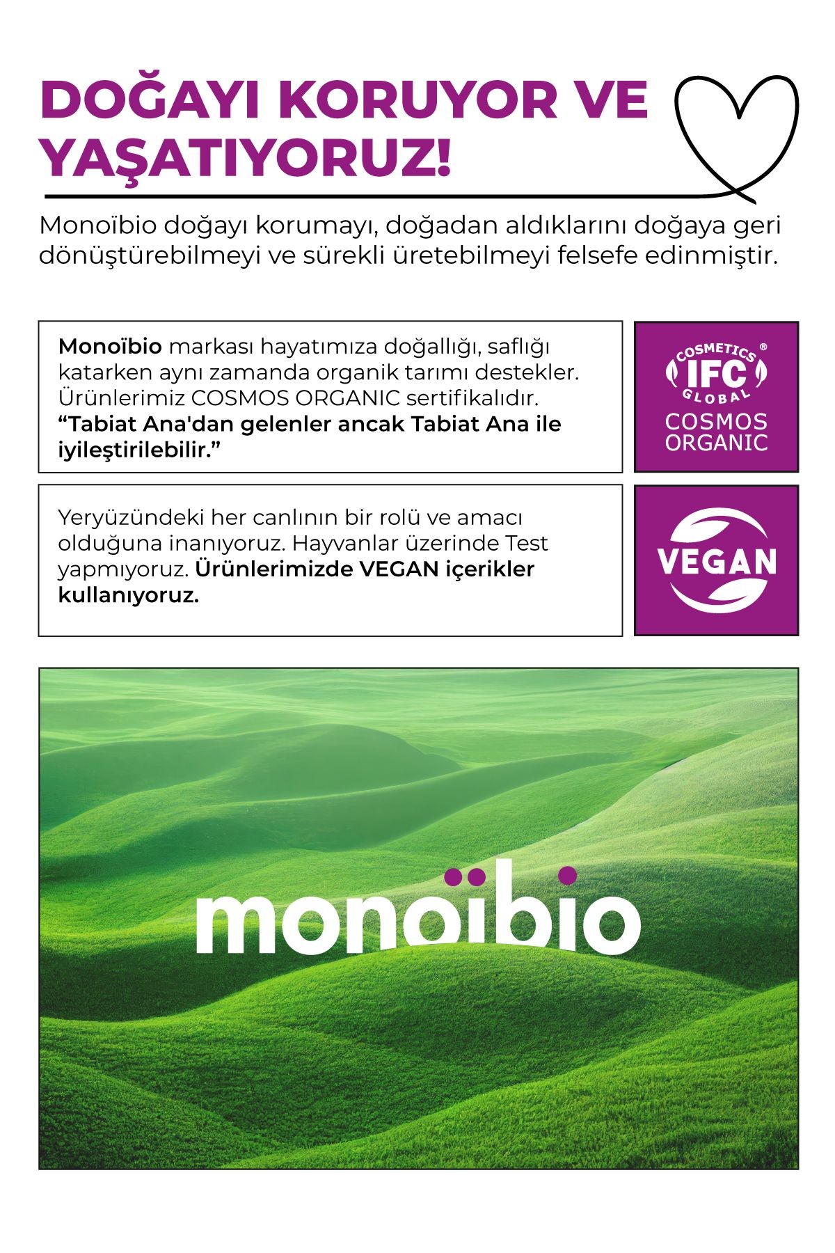 Phyto Organik Yüz Bakım Toniği - Gözenek Sıkılaştırıcı ve Cilt Dengeleyici - Monoibio