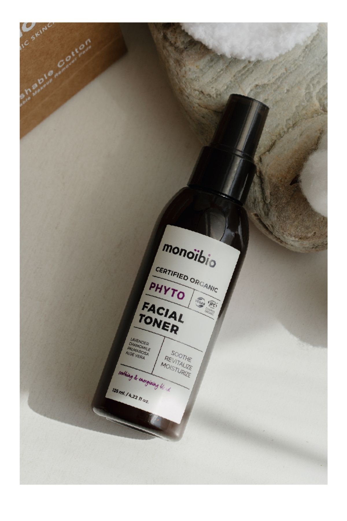 Pure Rituals Organik Makyaj Temizleme Seti - Frangipani Makeup Remover - Phyto Tonik - Makeup Pad