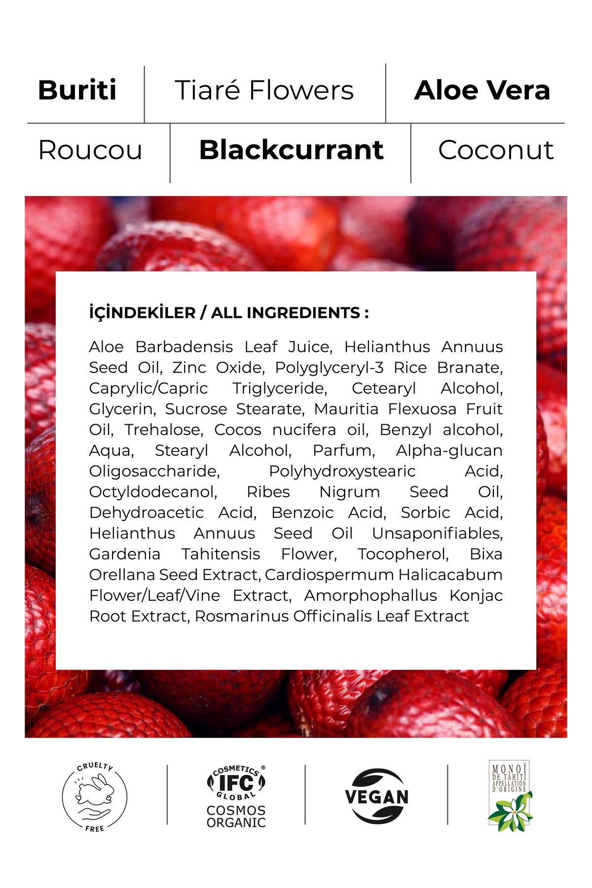 Buriti Organik Nemlendirici Krem SPF15 - Doğal Güneş Koruyuculu - Monoibio