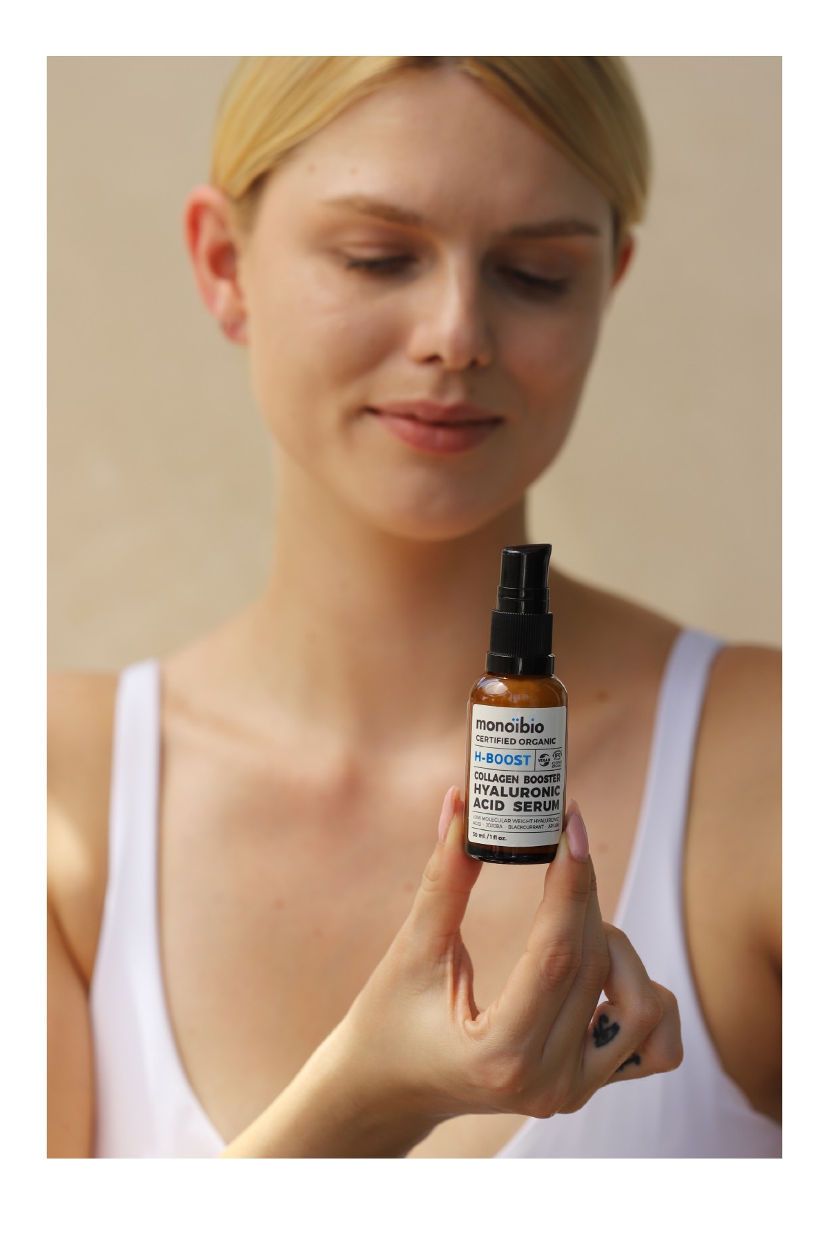 Organik Sertifikalı Hyalüronik Asit - Vitamin C Serum Seti - Vegan Gece Gündüz Serumu