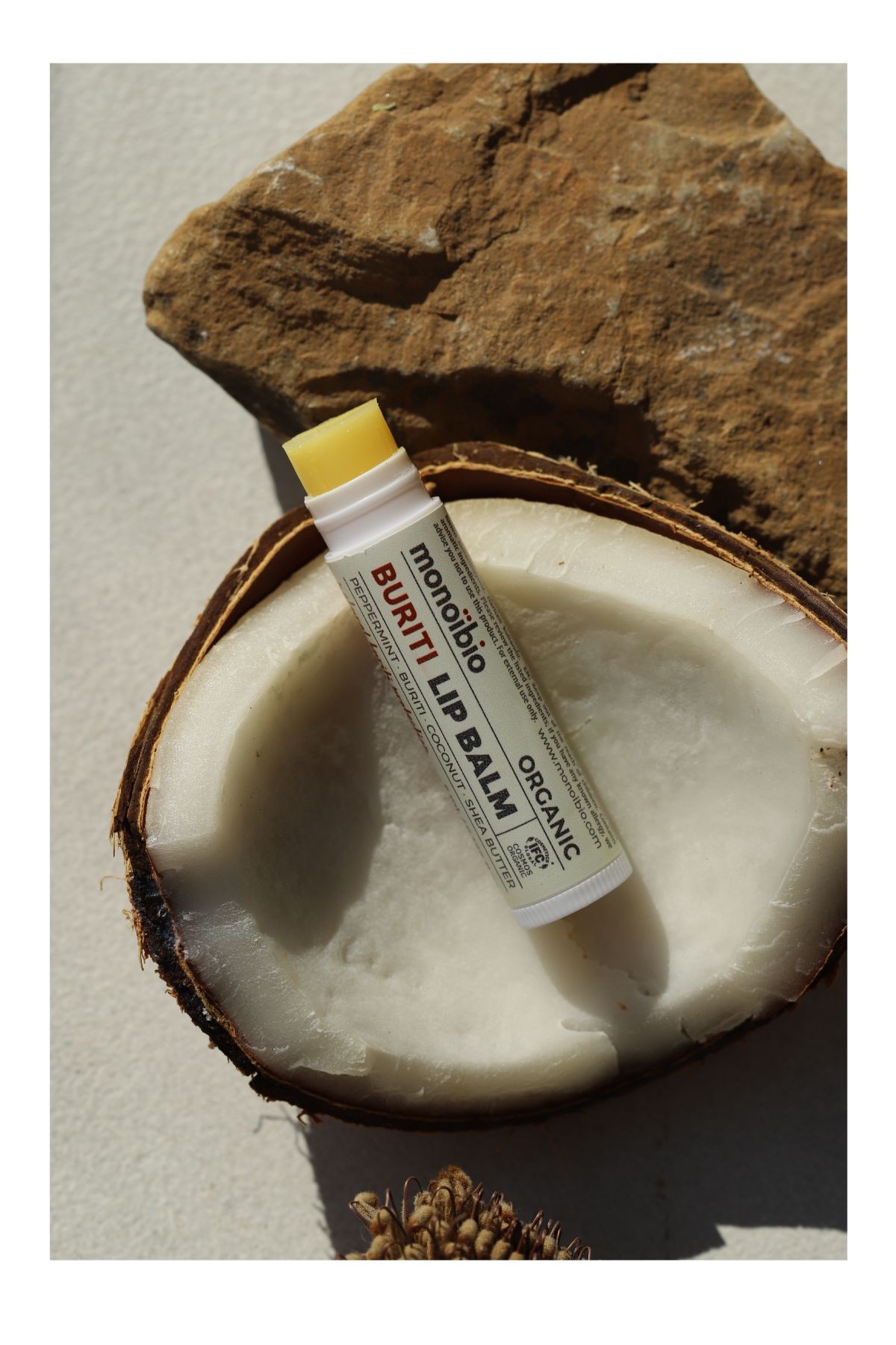 Organik Dudak Balmı - Nemlendirici ve Çatlamış Dudaklar İçin Onarıcı Bakım - Lip Balm -  Monoibio