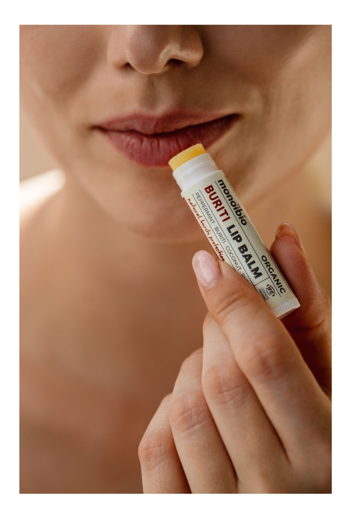 Organik Dudak Balmı - Nemlendirici ve Çatlamış Dudaklar İçin Onarıcı Bakım - Lip Balm -  Monoibio
